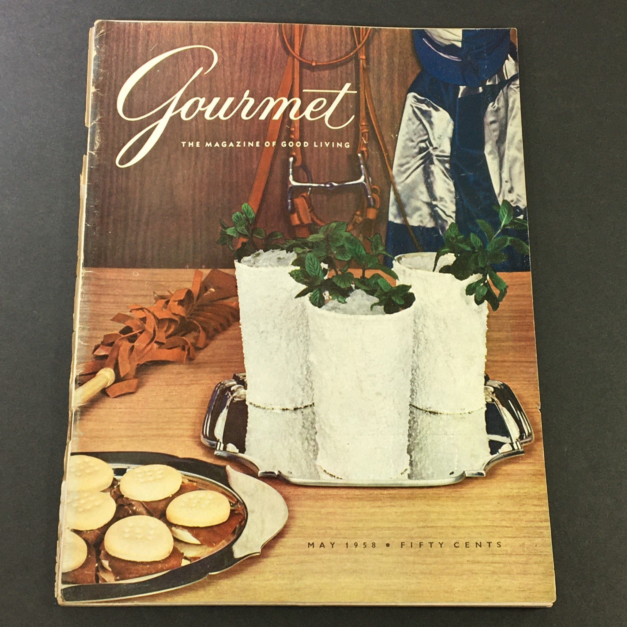 VTG Gourmet The Magazine of Good Living May 1958 - The Frost is on the Julep