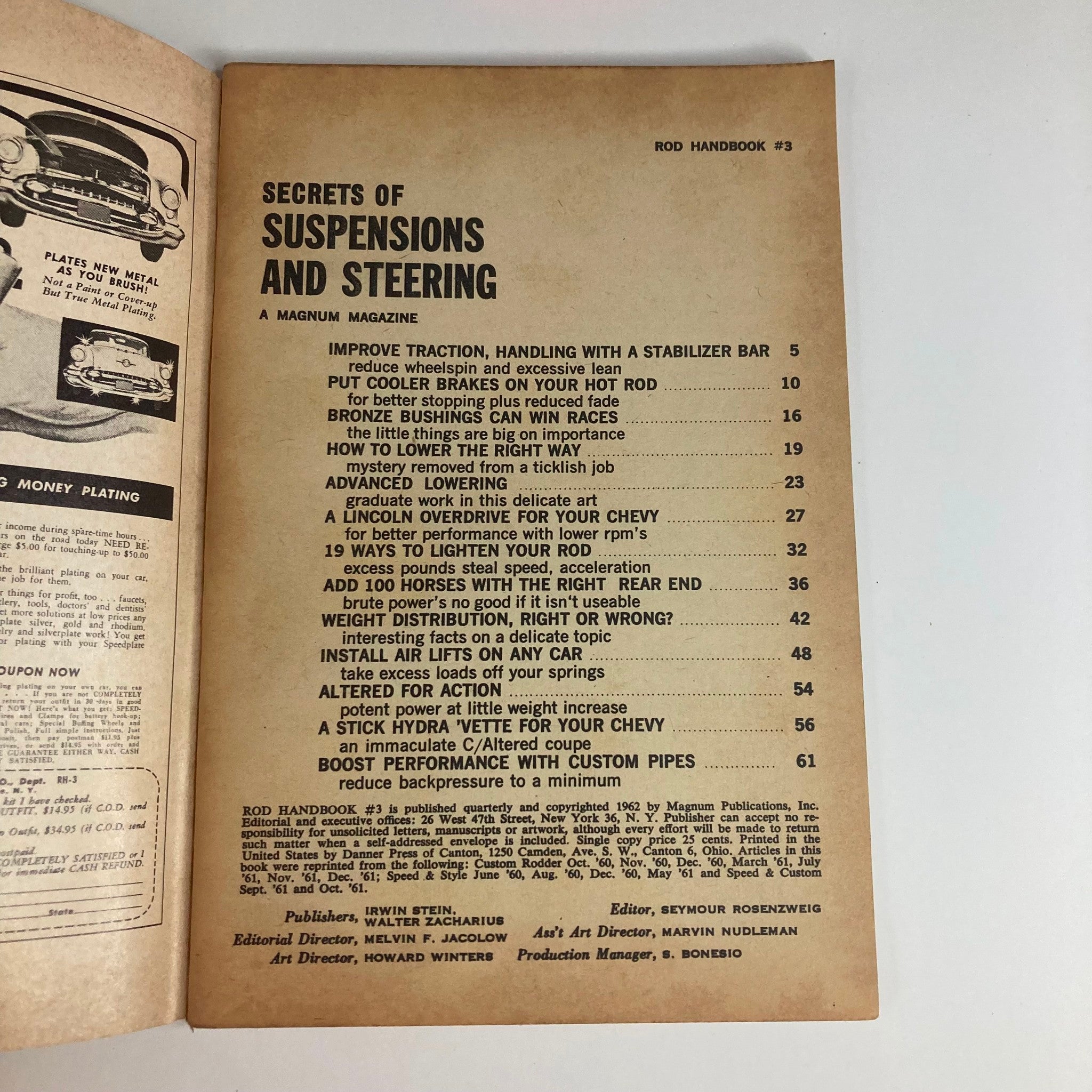 VTG Rod Handbook No. 3 Secrets of Suspension and Handling No Label