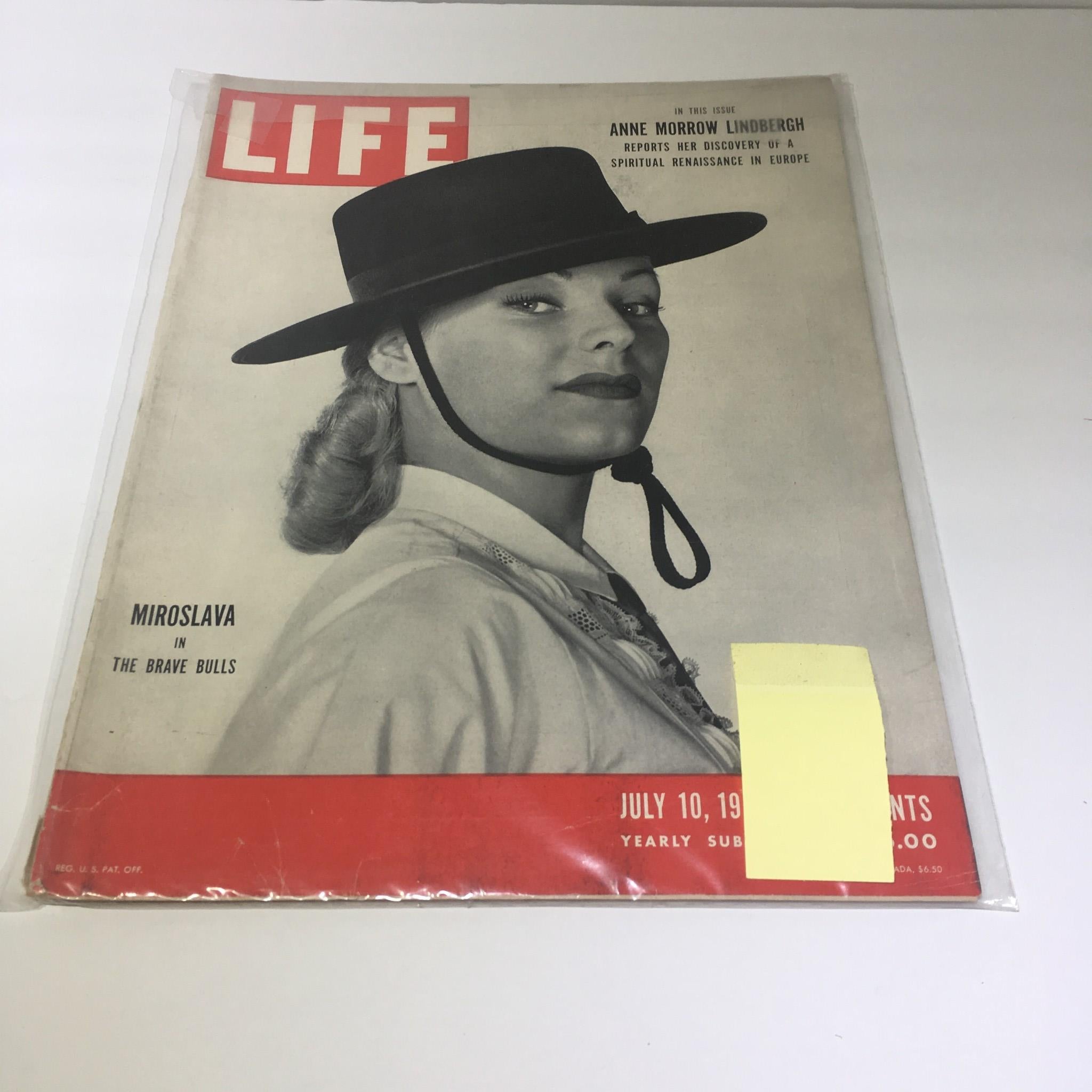 VTG Life Magazine July 10 1950 - Anne Morrow Lindbergh / The Brave Bulls