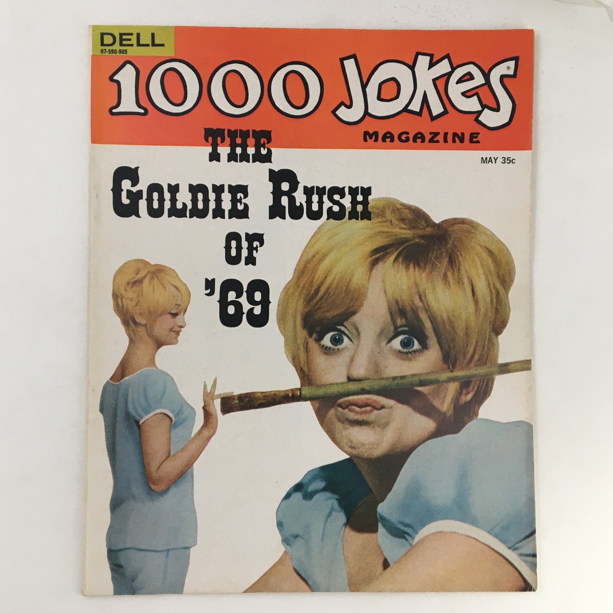 1000 Jokes Magazine March 1969 No. 129 The Goldie Rush of 1969 No Label