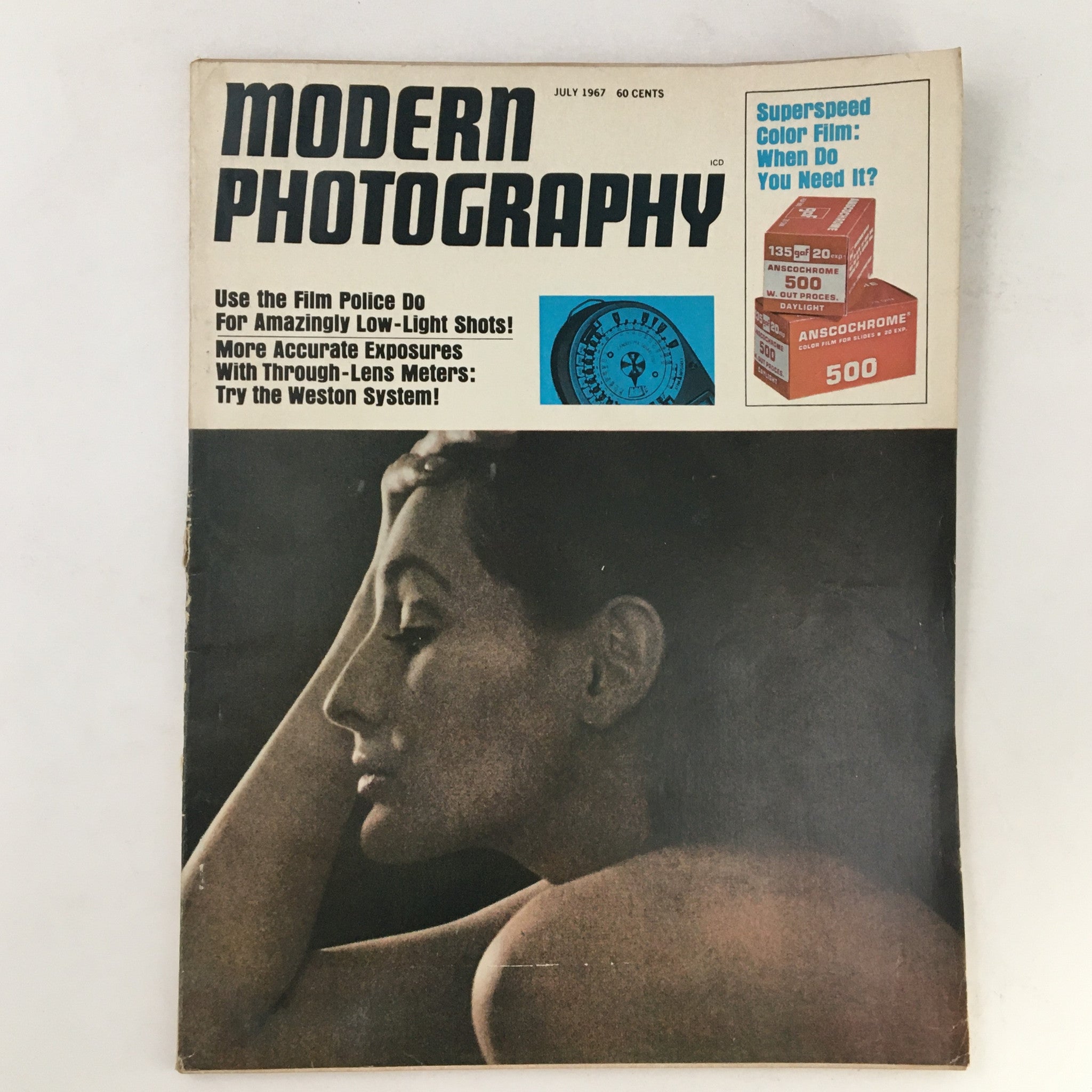 Modern Photography Magazine July 1967 Through-Lens Meters Weston System No Label