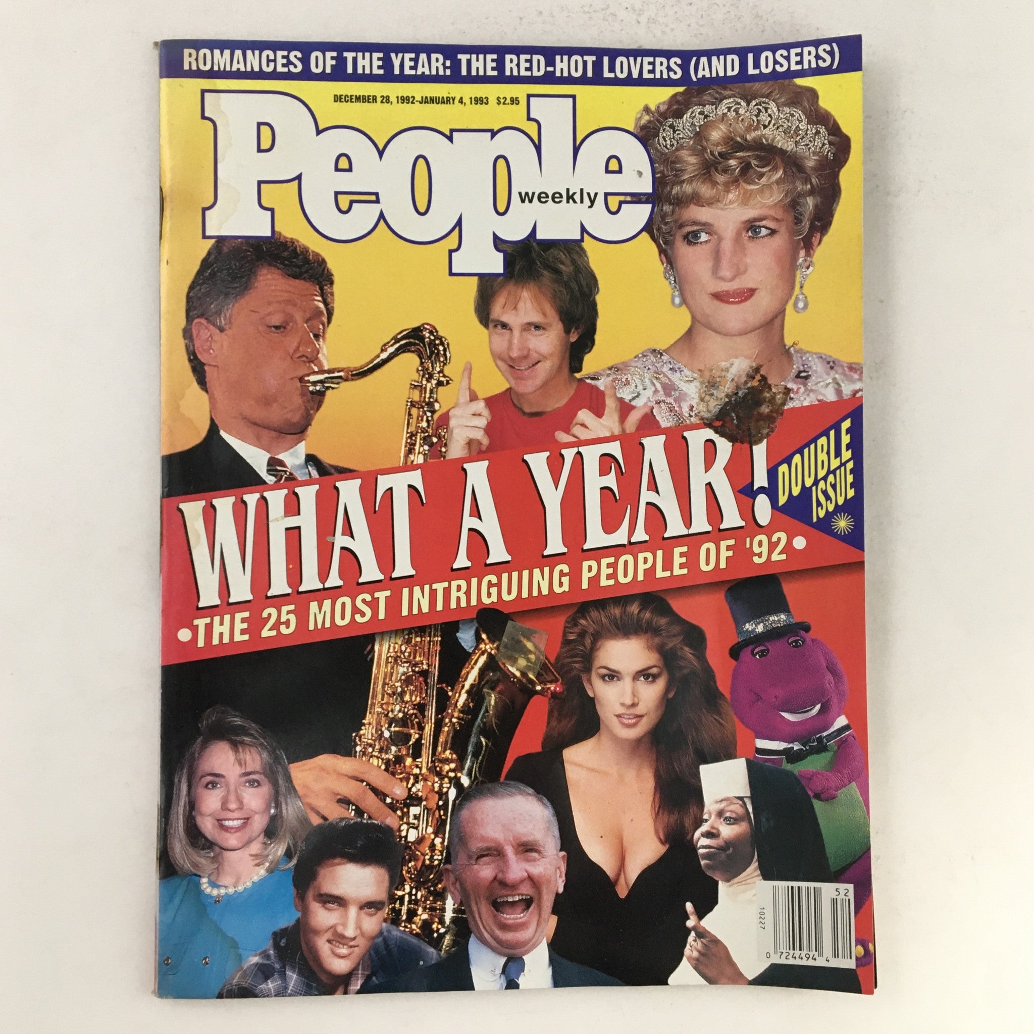 People Weekly Magazine December 1992 Princess Diana & Bill Clinton No Label