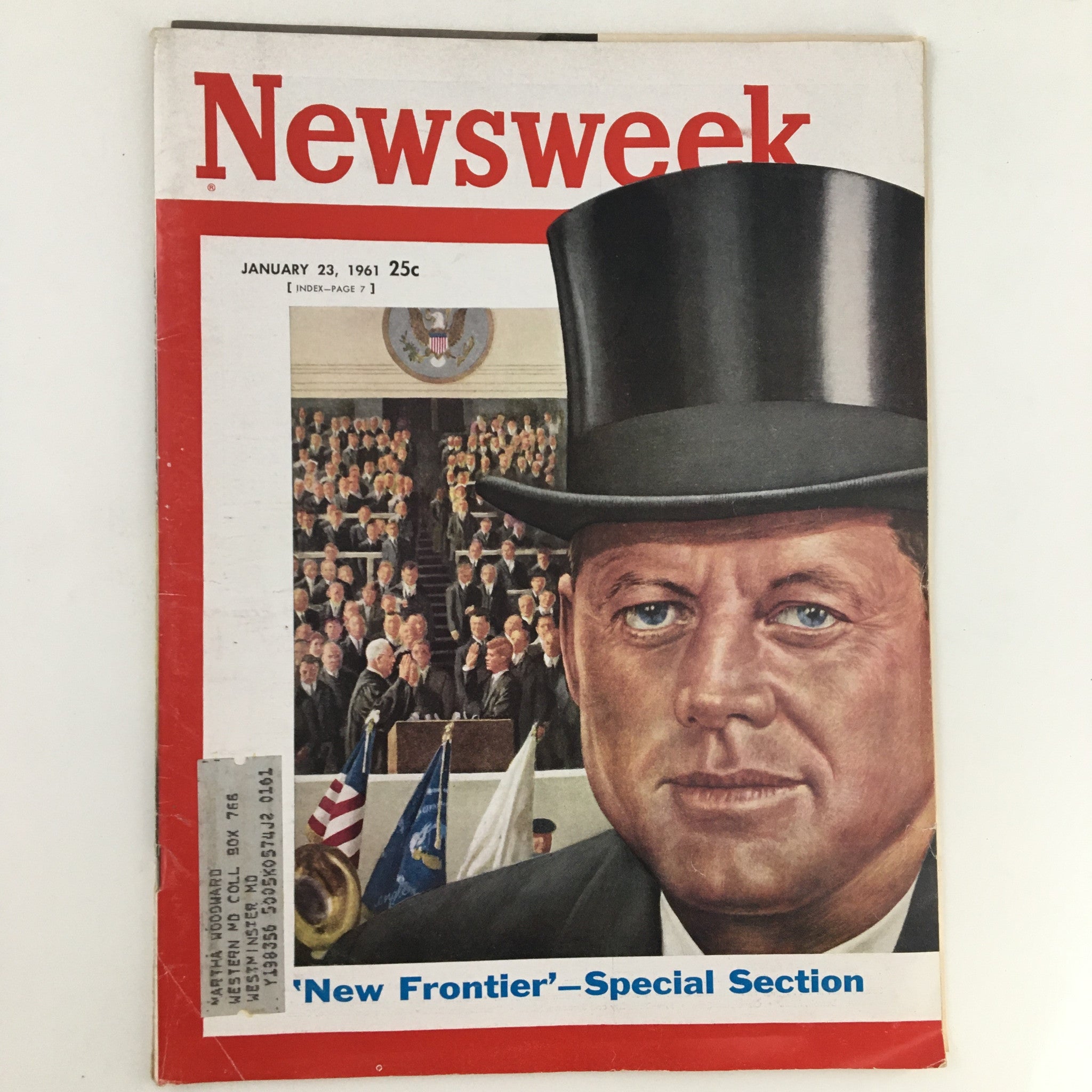 Newsweek Magazine January 23 1961 John F. Kennedy in New Frontier