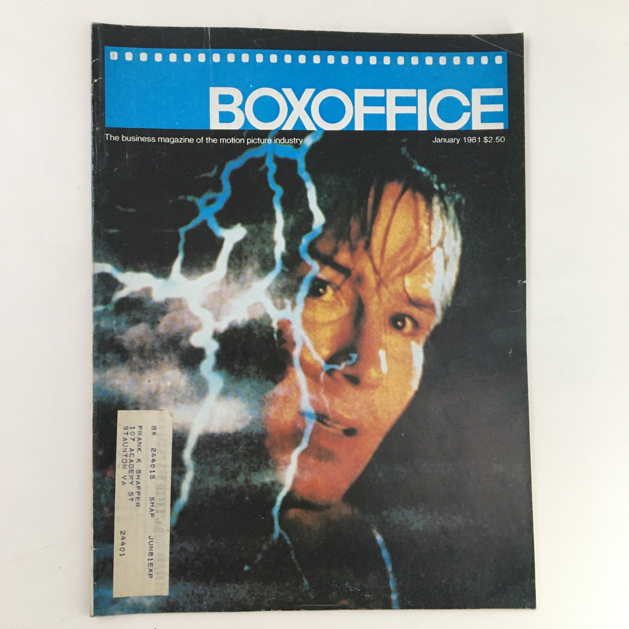 Box Office Magazine January 1981 Vol. 117 No. 1 William Hurt Plays Prof. Jessup