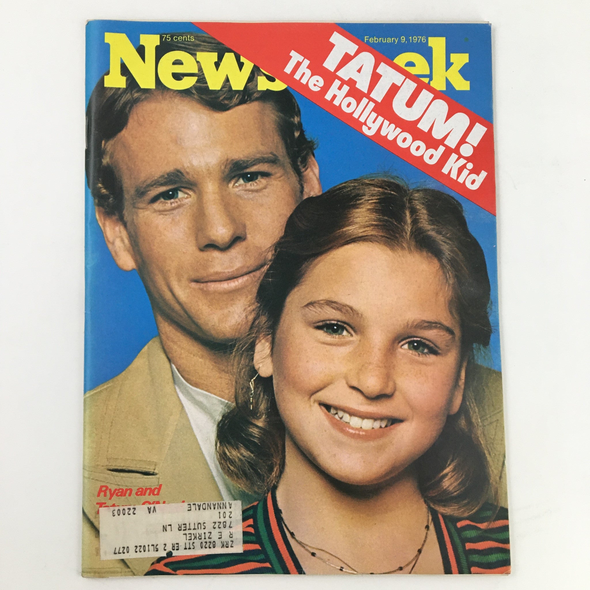 Newsweek Magazine February 9 1976 Ryan and Tatum O'Neal The Hollywood Kid