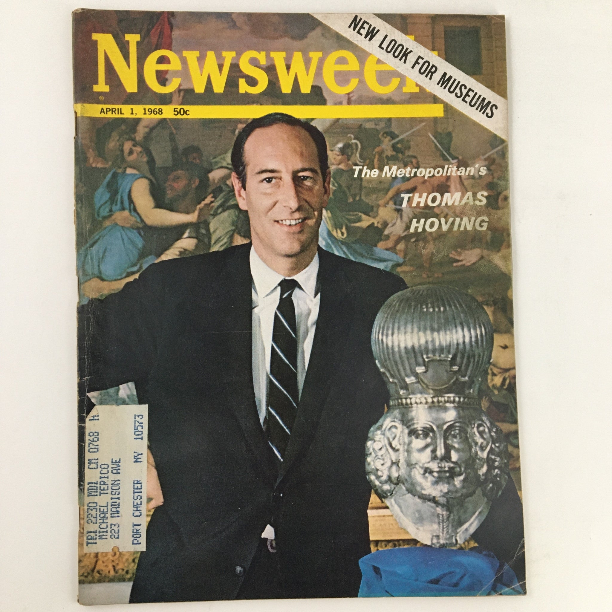 Newsweek Magazine April 1 1968 The Metropolitan Museum's Thomas Hoving