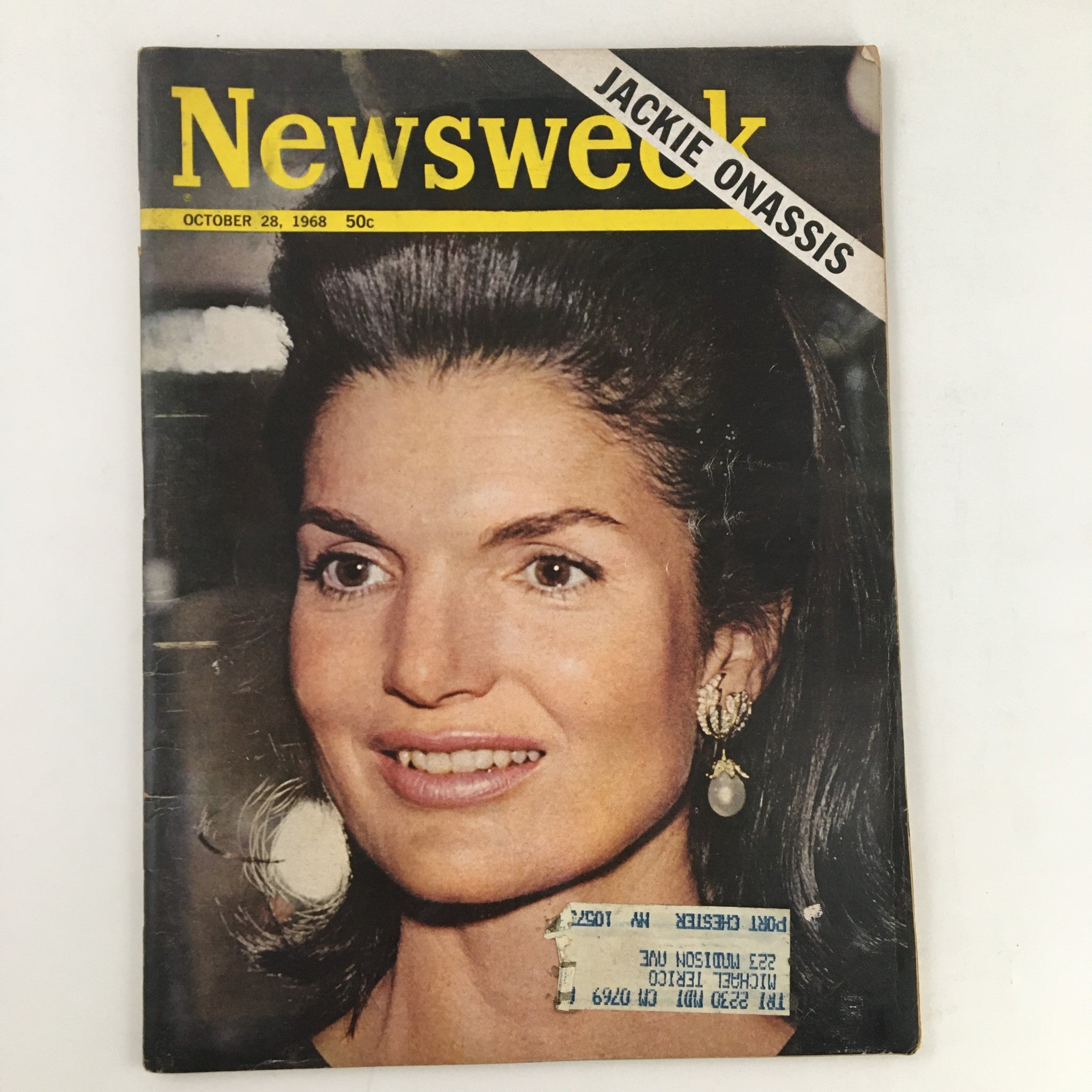 Newsweek Magazine October 28 1968 Jacqueline Kennedy Onassis Cover