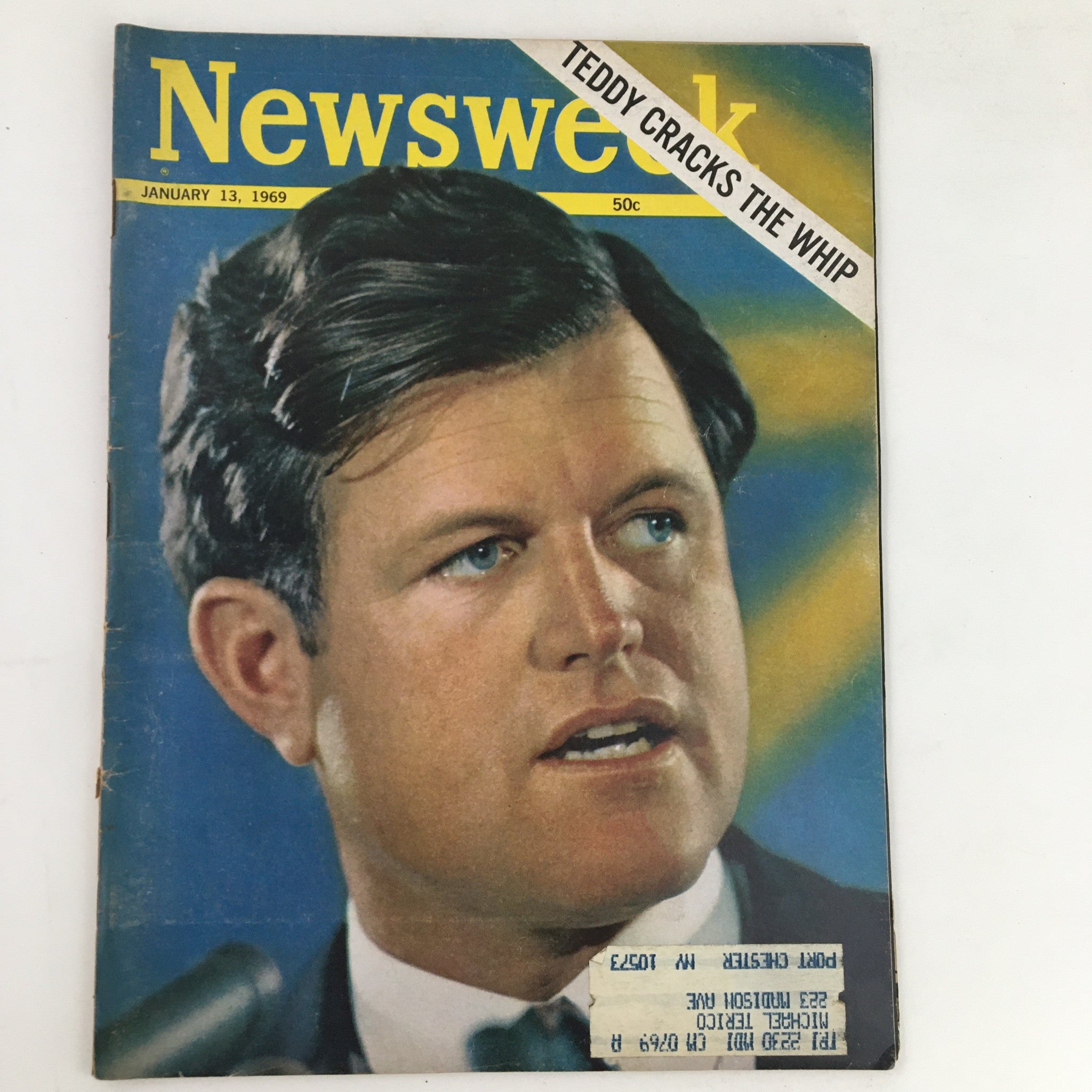 Newsweek Magazine January 13 1969 Edward "Teddy" Kennedy  Cracks The Whip