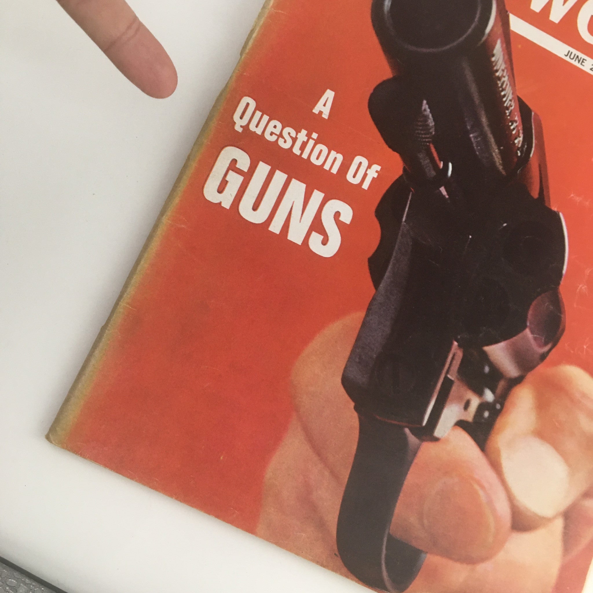 Newsweek Magazine June 24 1968 A Question About The Guns No Label