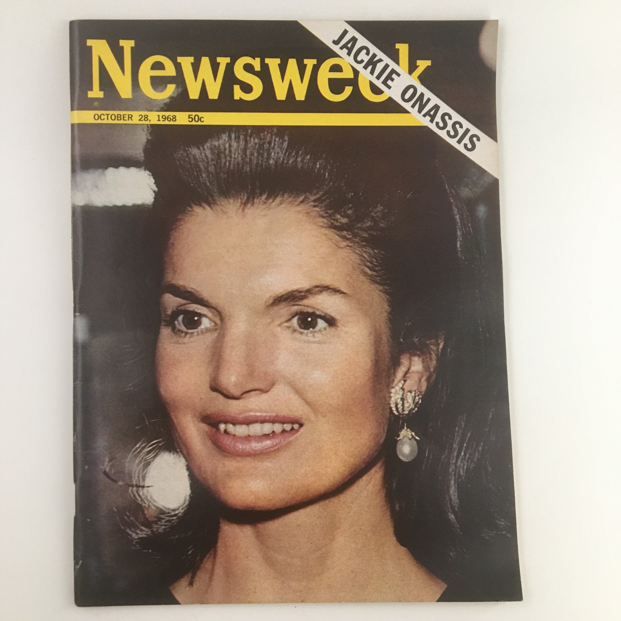 Newsweek Magazine October 28 1968 Jackie Kennedy Onassis Cover No Label