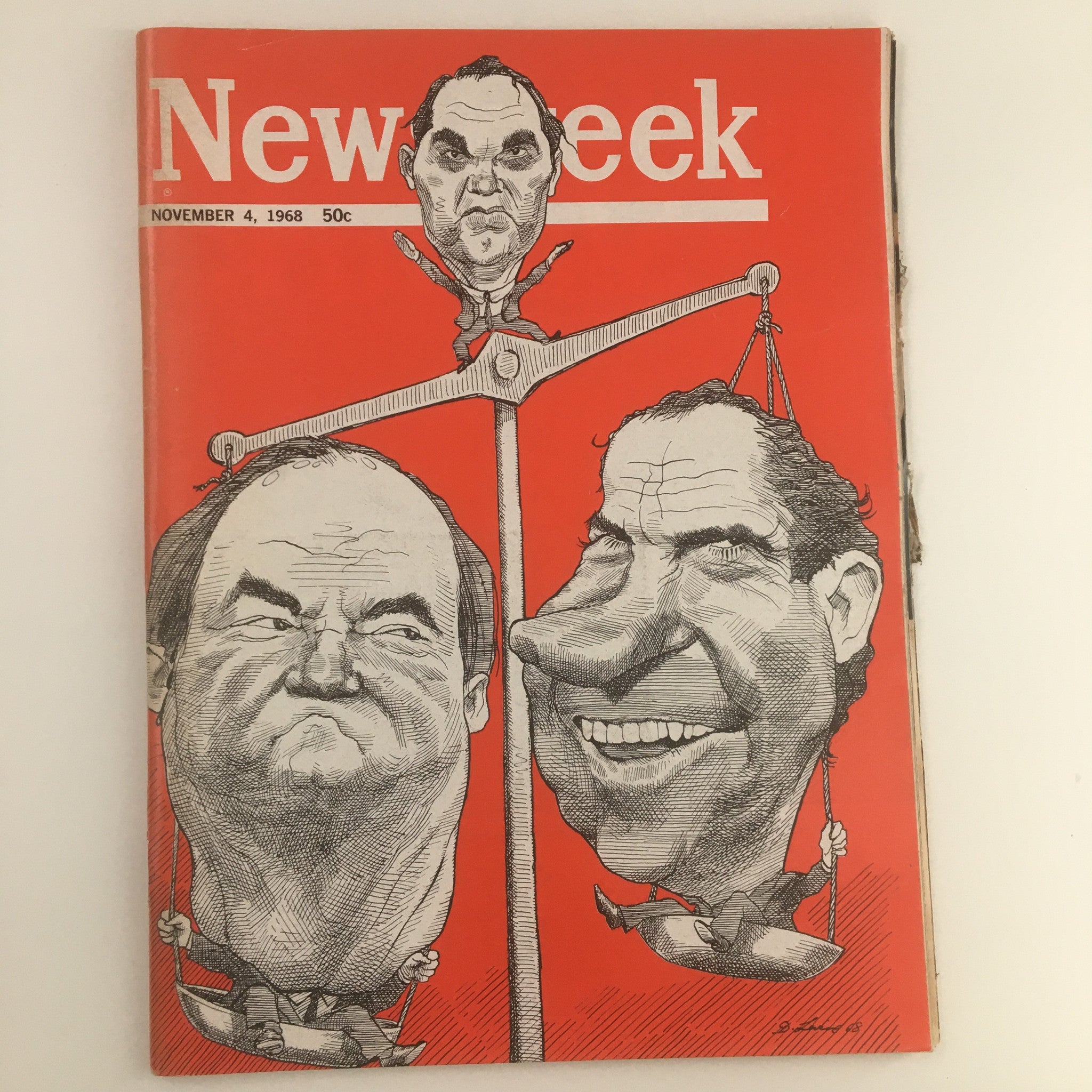 Newsweek Magazine November 4 1968 Richard Nixon & George Wallace No Label