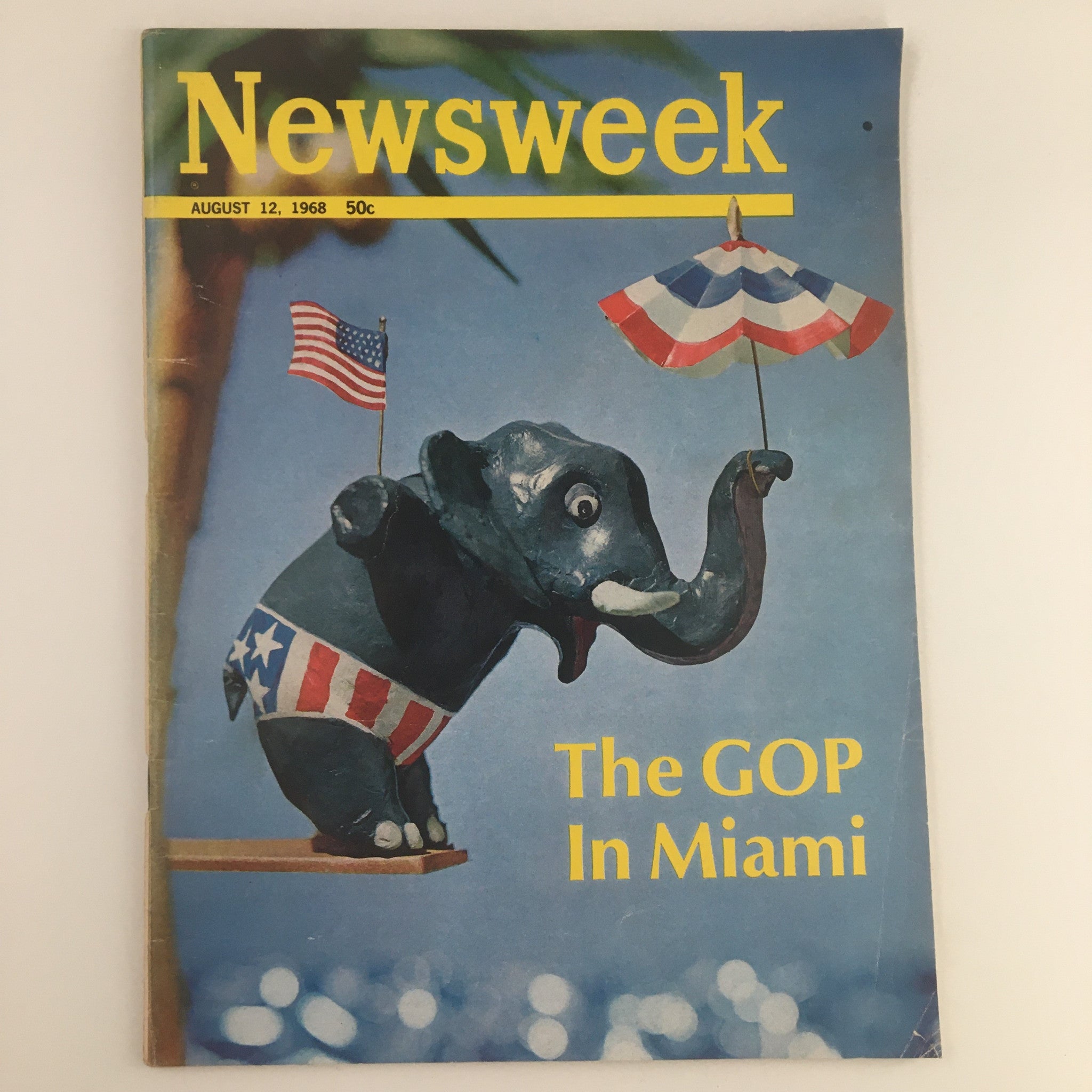 Newsweek Magazine August 12 1968 The GOP Republicans In Miami No Label