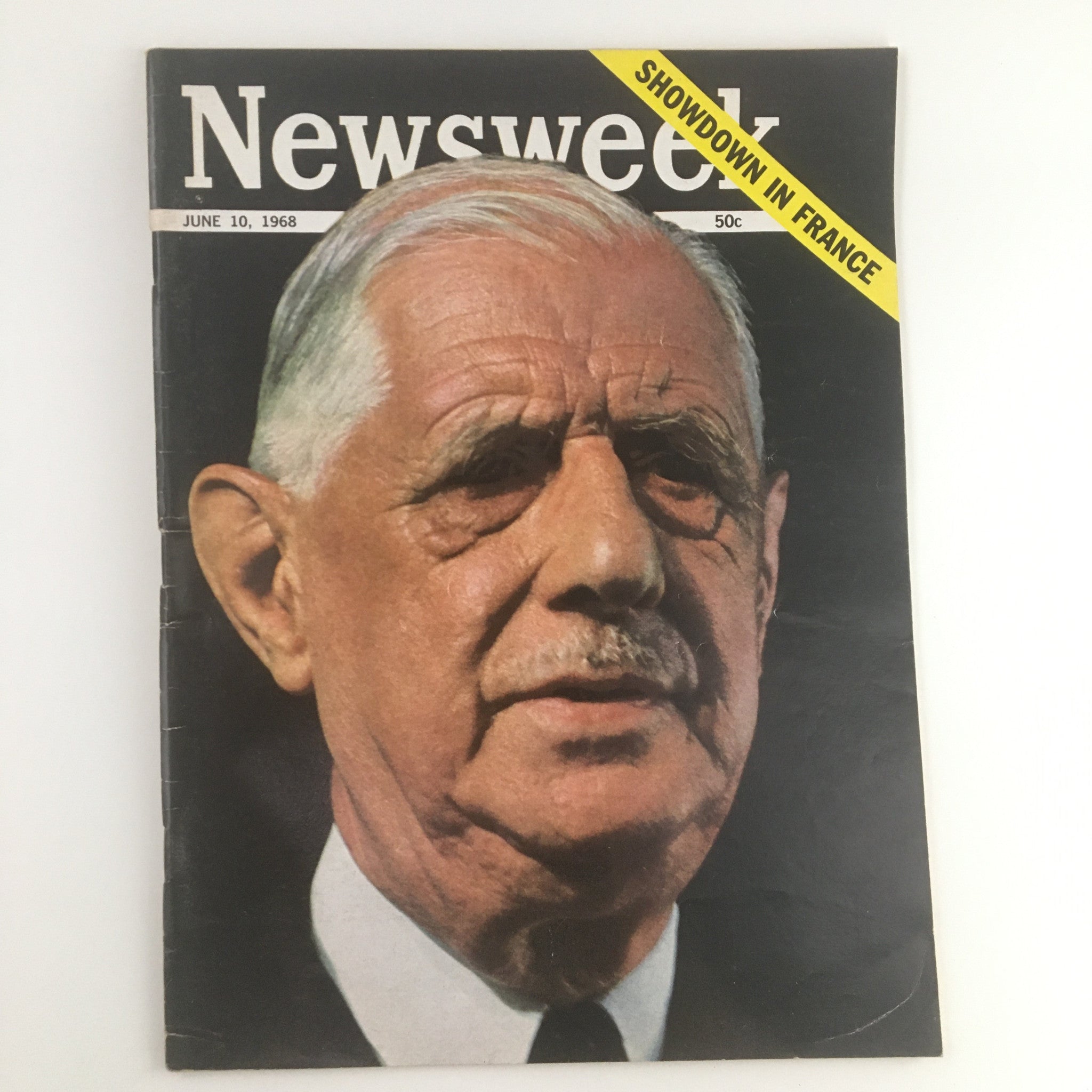 Newsweek Magazine June 10 1968 President Charles De Gaulle Showdown No Label