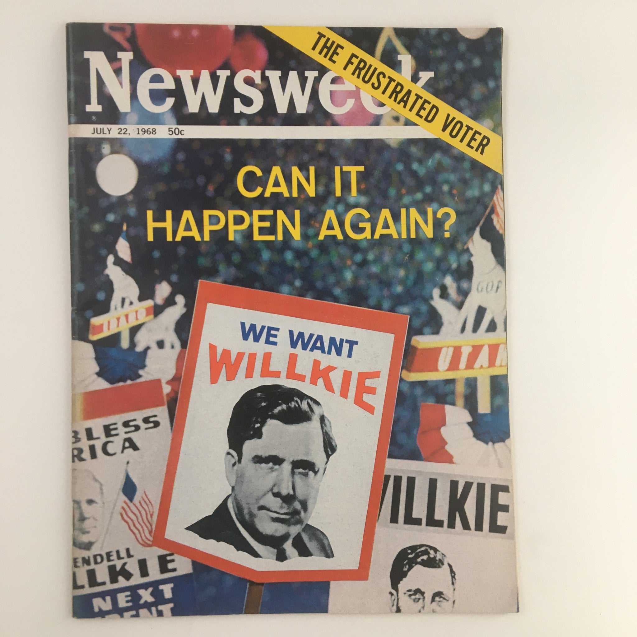 Newsweek Magazine July 22 1968 The Frustrated Voter Wendell Willkie No Label