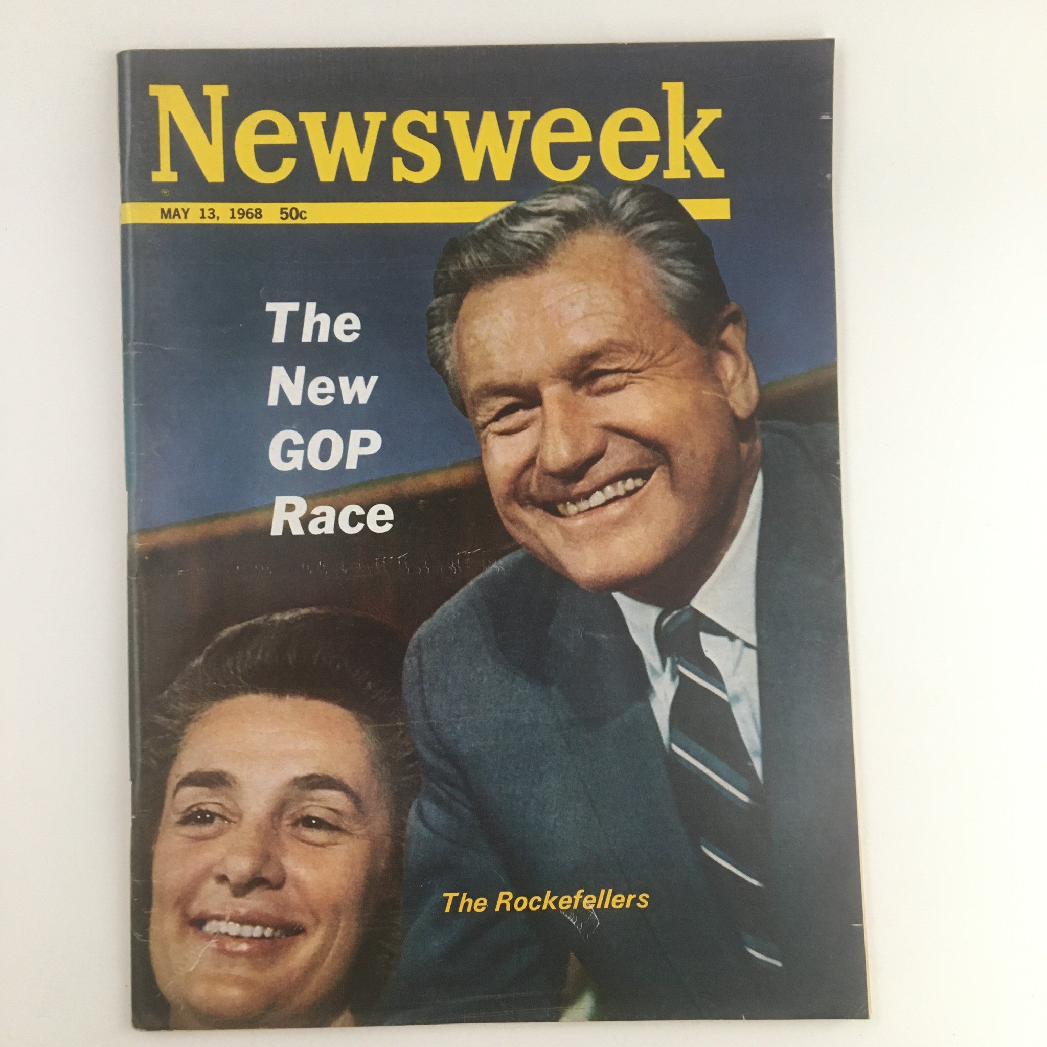 Newsweek Magazine May 13 1968 The New GOP Race & The Rockefellers No Label