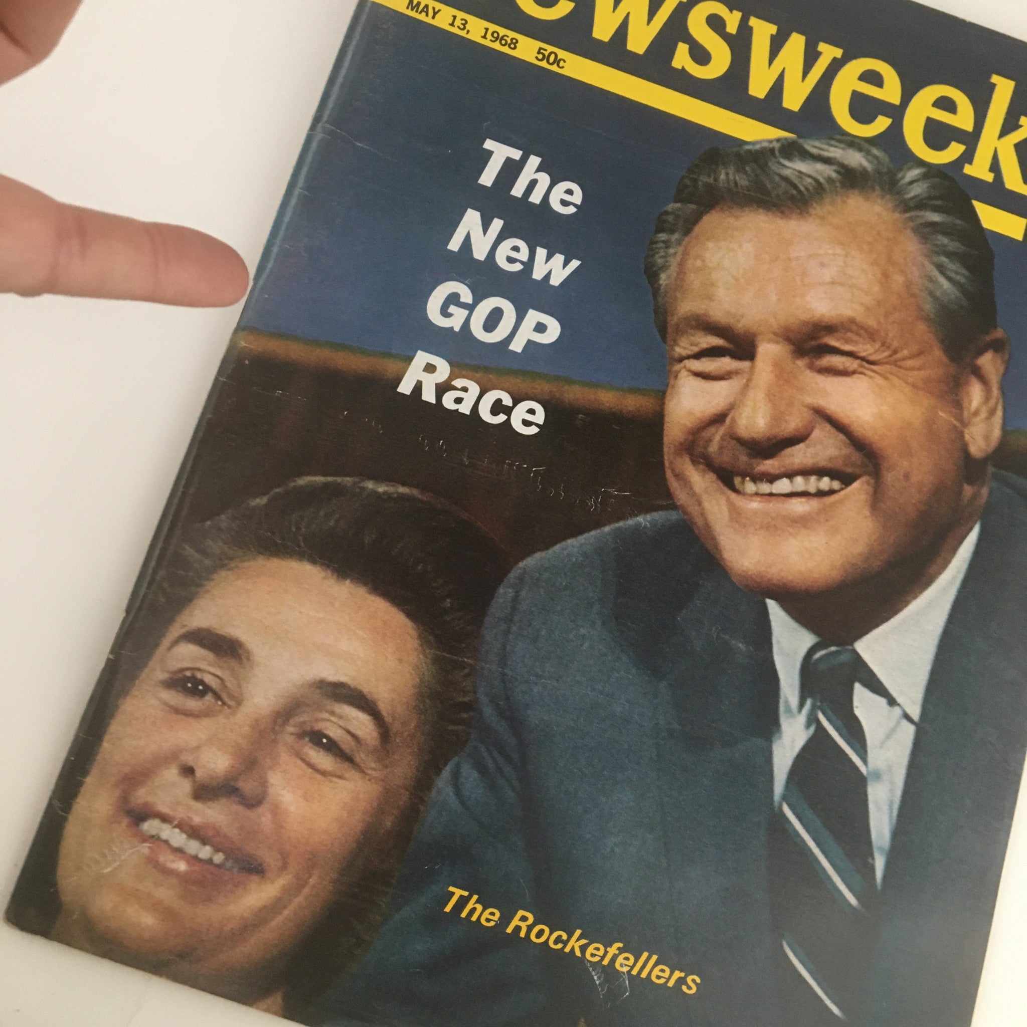 Newsweek Magazine May 13 1968 The New GOP Race & The Rockefellers No Label