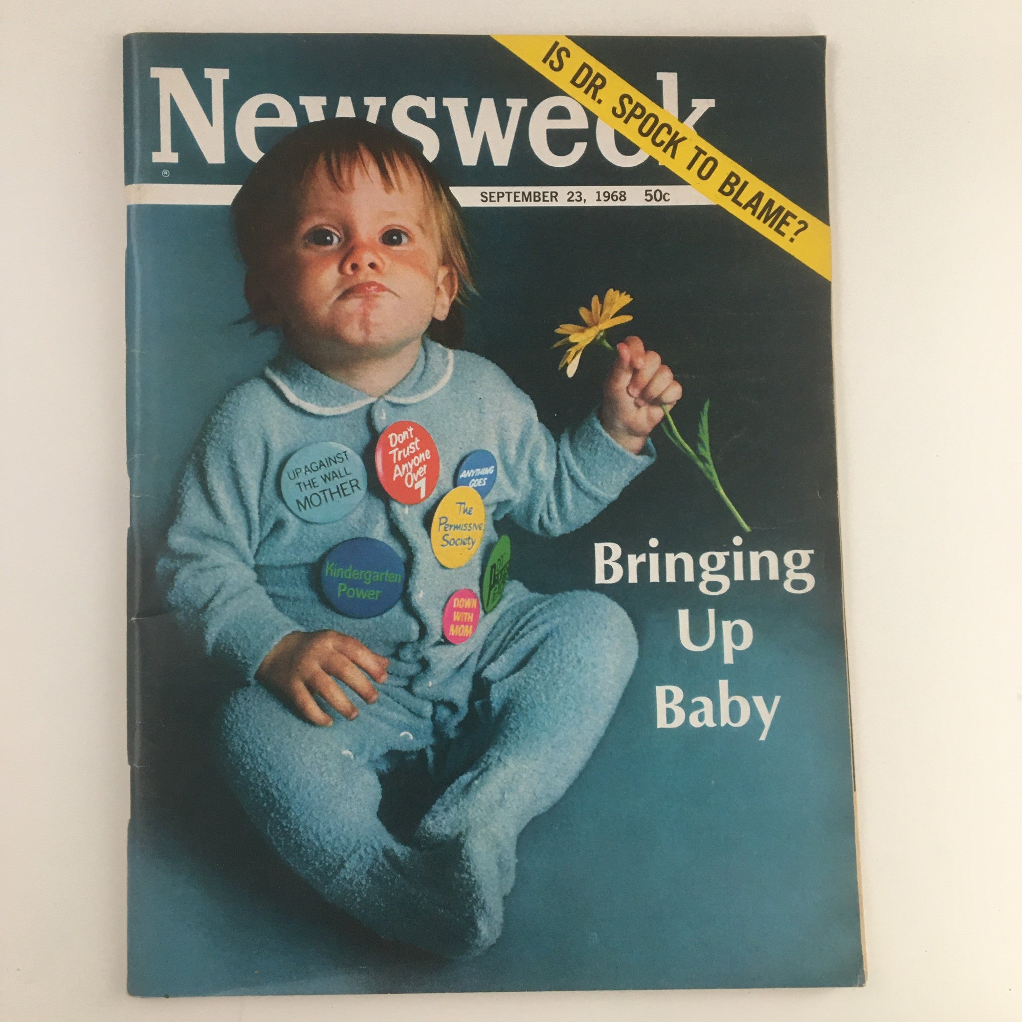 Newsweek Magazine September 23 1968 Dr. Spock in Bringing Up Baby No Label