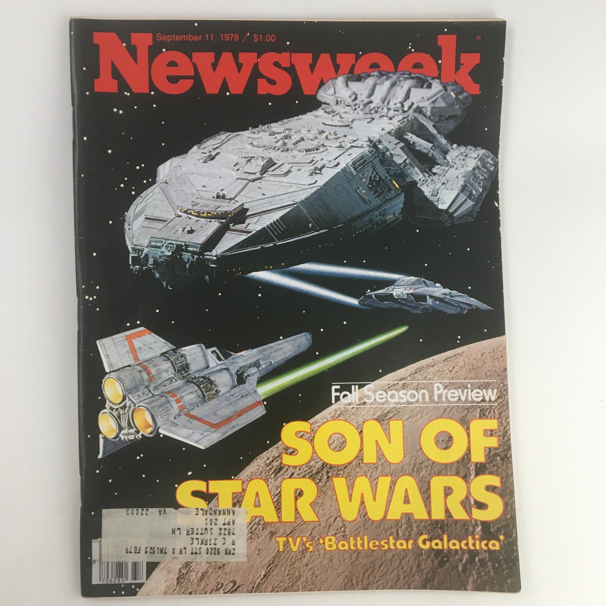 Newsweek Magazine September 11 1978 Son of Star Wars TV's 'Battlestar Galactica'