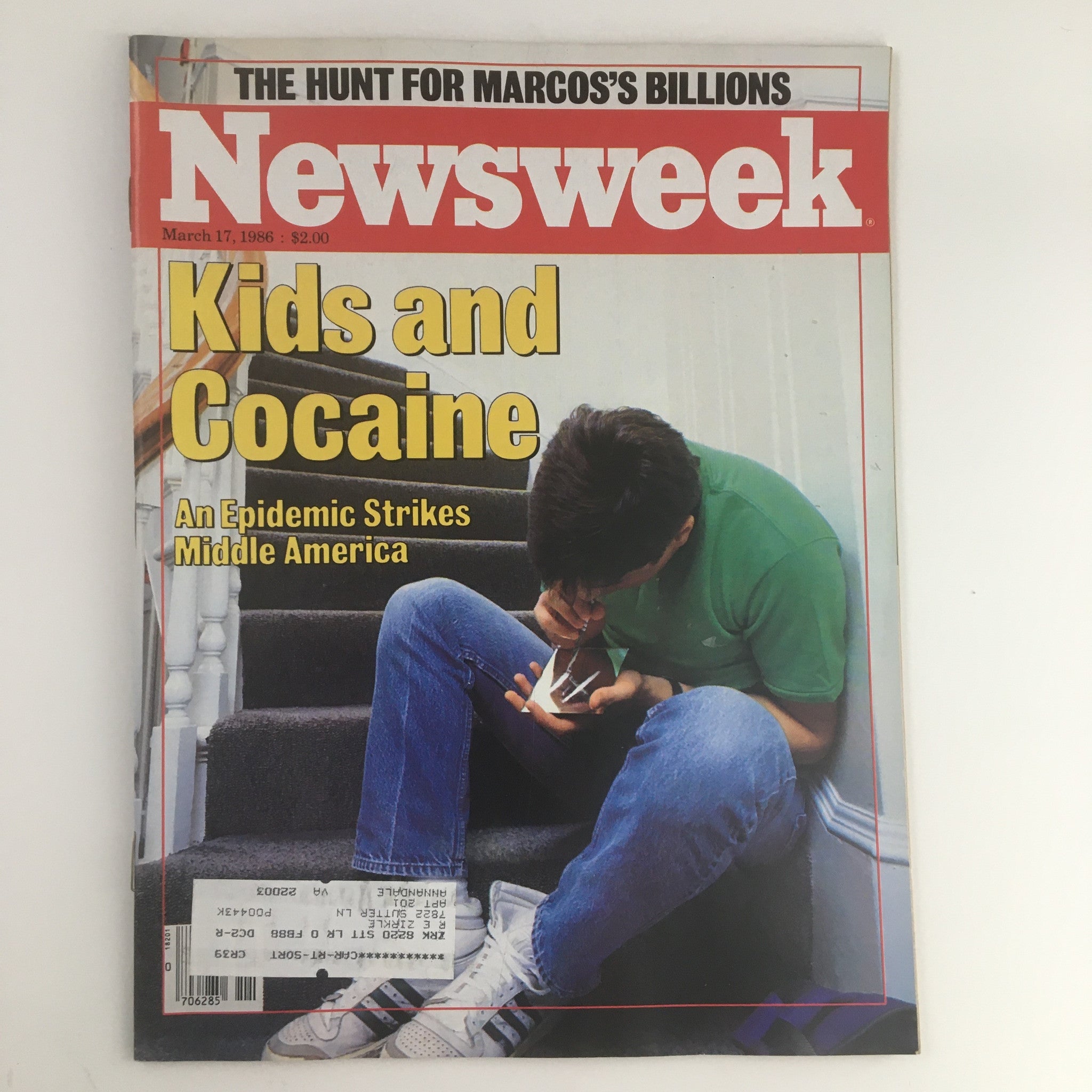 Newsweek Magazine March 17 1986 Kids & Cocaine An Epidemic Strikes Mid America