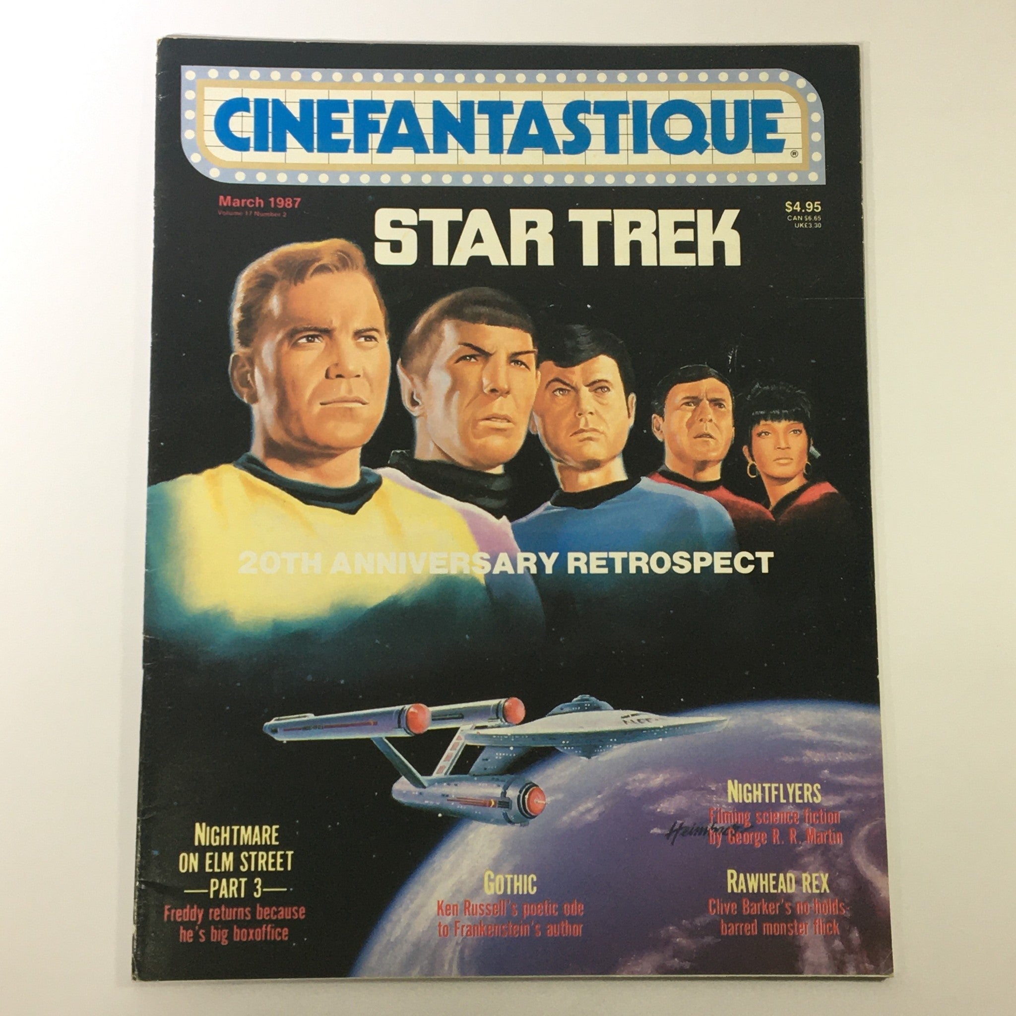 Cinefantastique Magazine March 1987 Vol 17 #2- Star Trek William Shatner & Cast