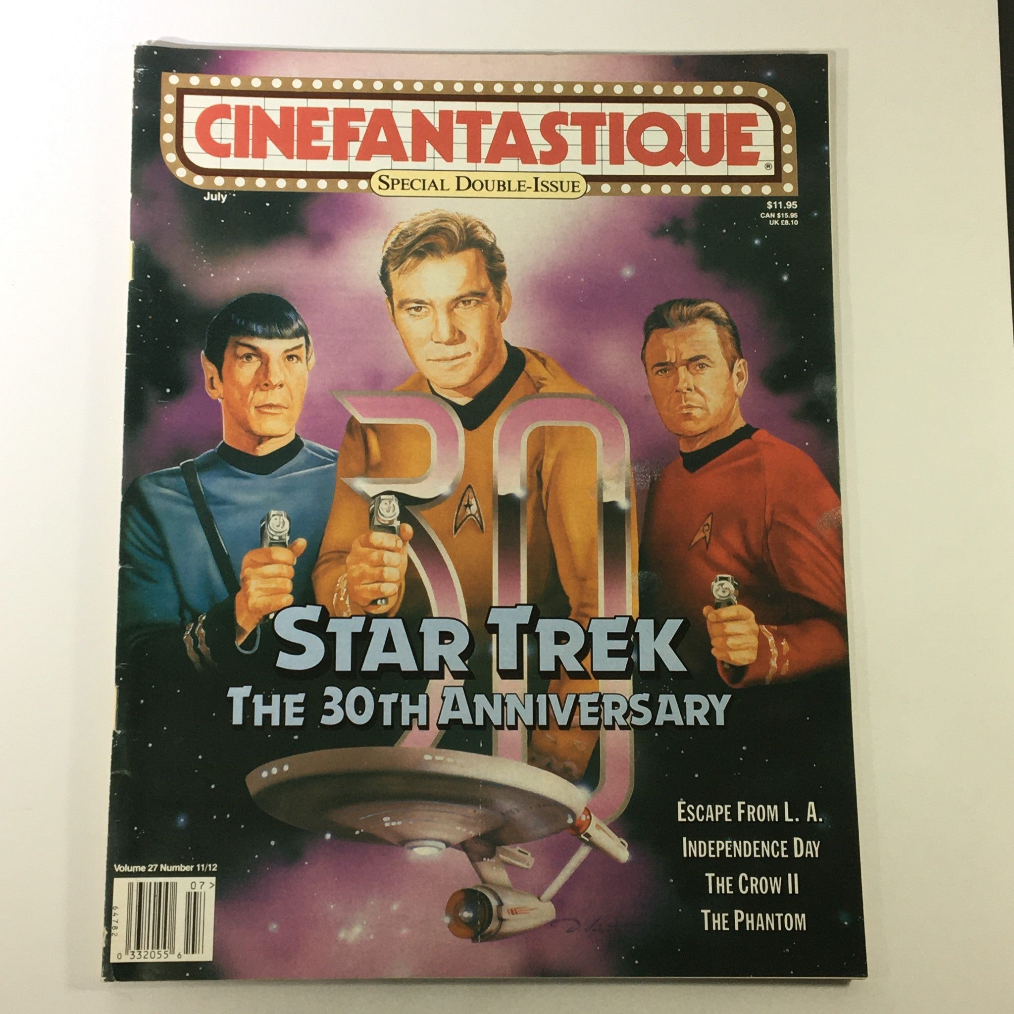 Cinefantastique July 1996 Vol 27 #11 - Star Trek 30th Anniversary / The Crow II