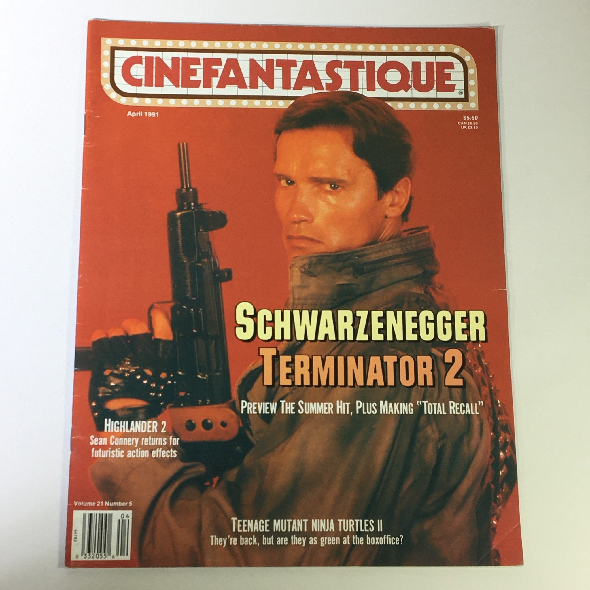 Cinefantastique April 1991 Vol 21 #5 - Arnold Schwarzenegger in Terminator 2