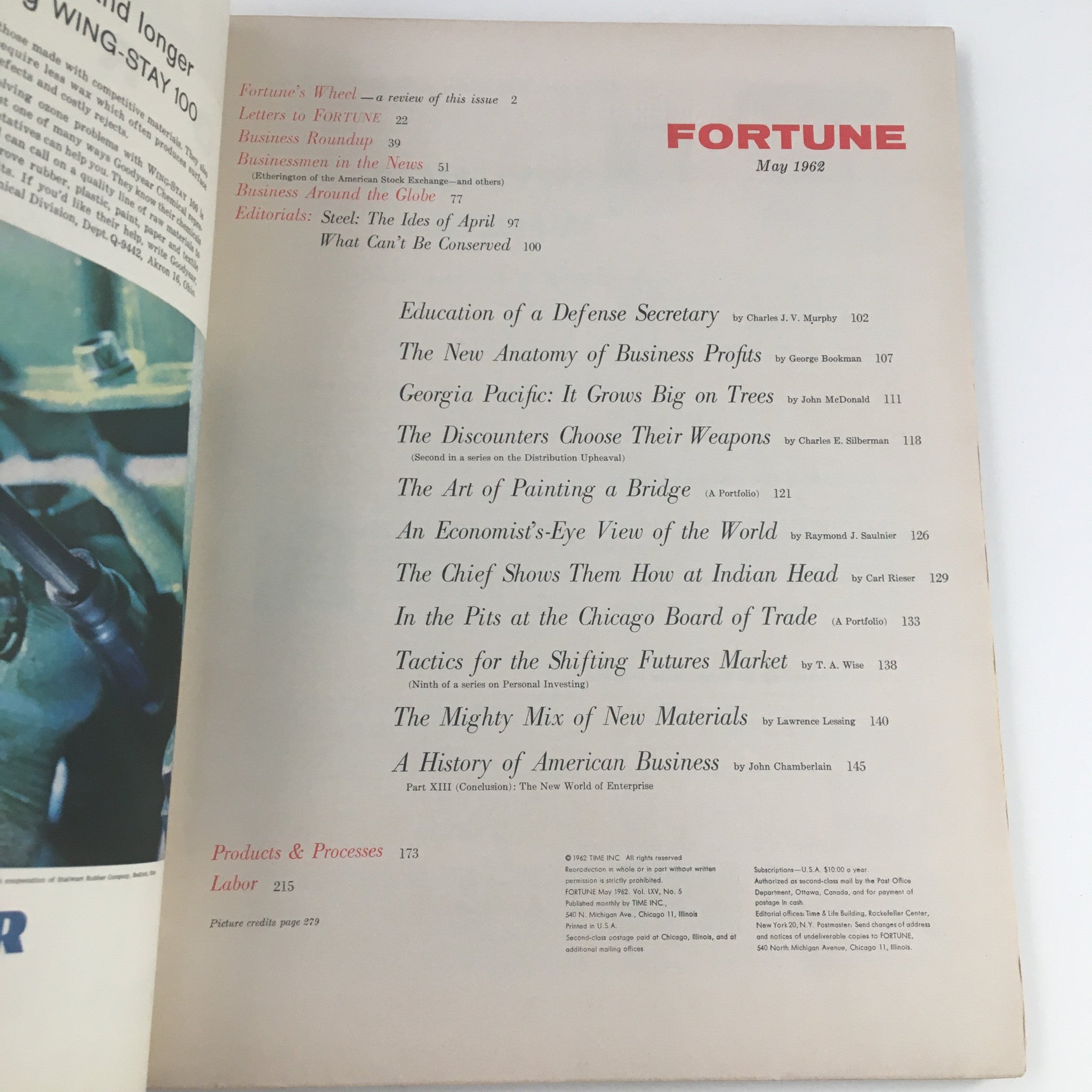 Fortune Magazine May 1962 Georgia Pacific It Grows Big on Trees No Label