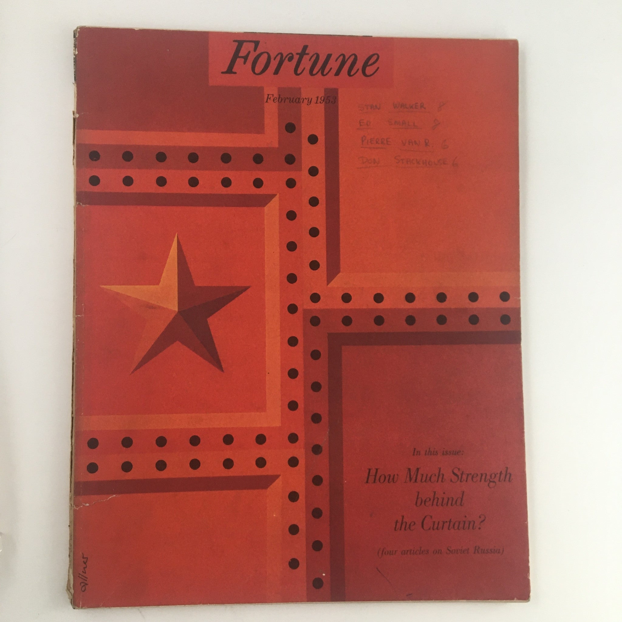 Fortune Magazine February 1953 How Much Strength Behind the Curtain No Label