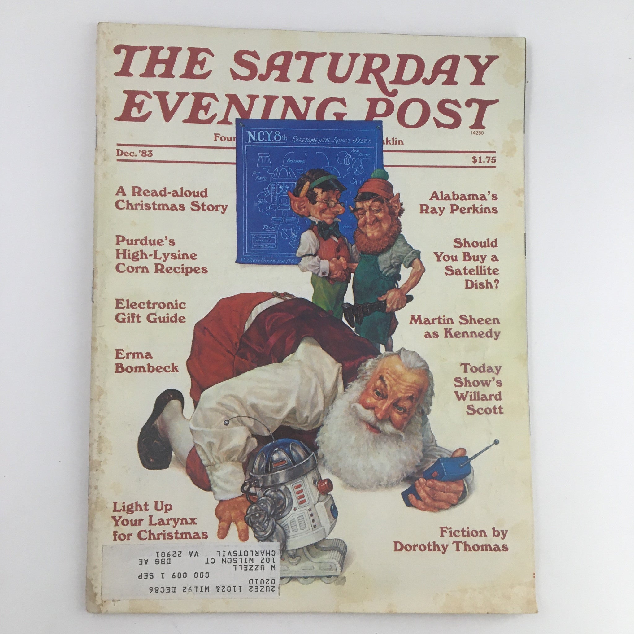 The Saturday Evening Post December 1983 Alabama's Ray Perkins & Martin Sheen