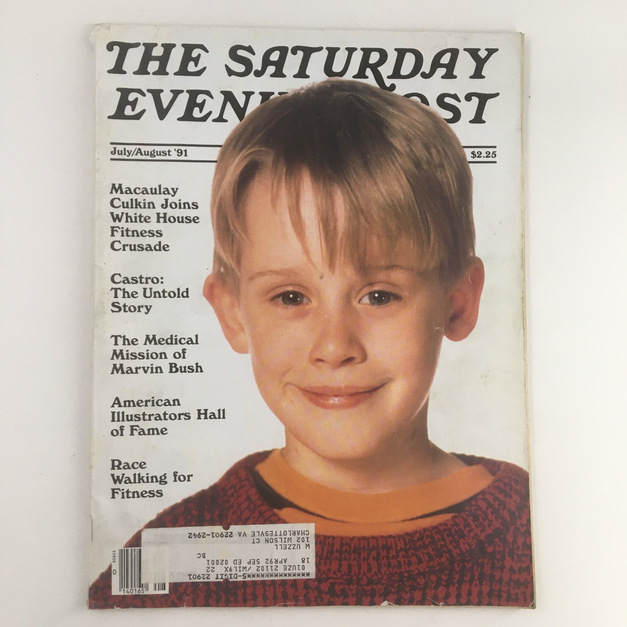 The Saturday Evening Post July 1991 Macaulay Culkin Joins White House Crusade