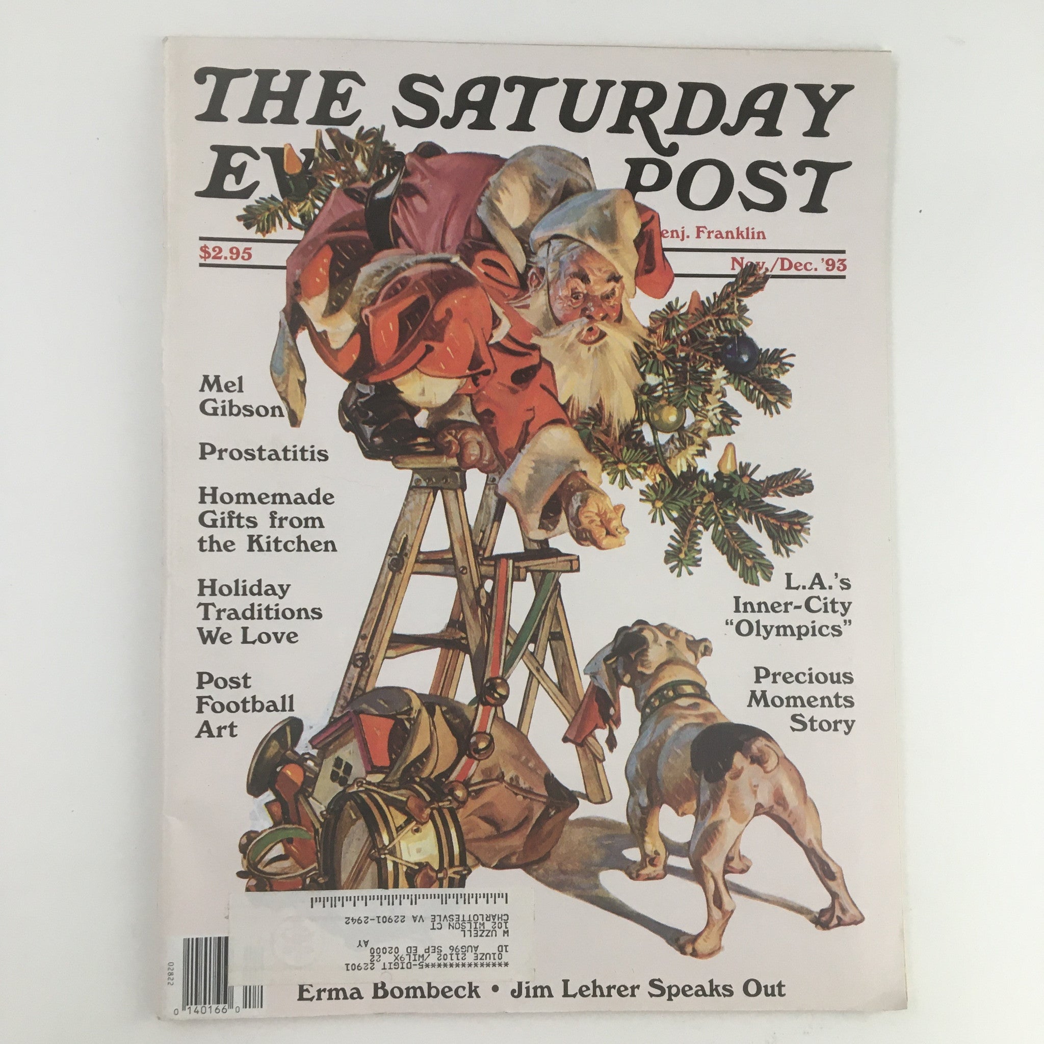 The Saturday Evening Post November 1993 Erma Bombeck & Jim Lehrer Speaks Out