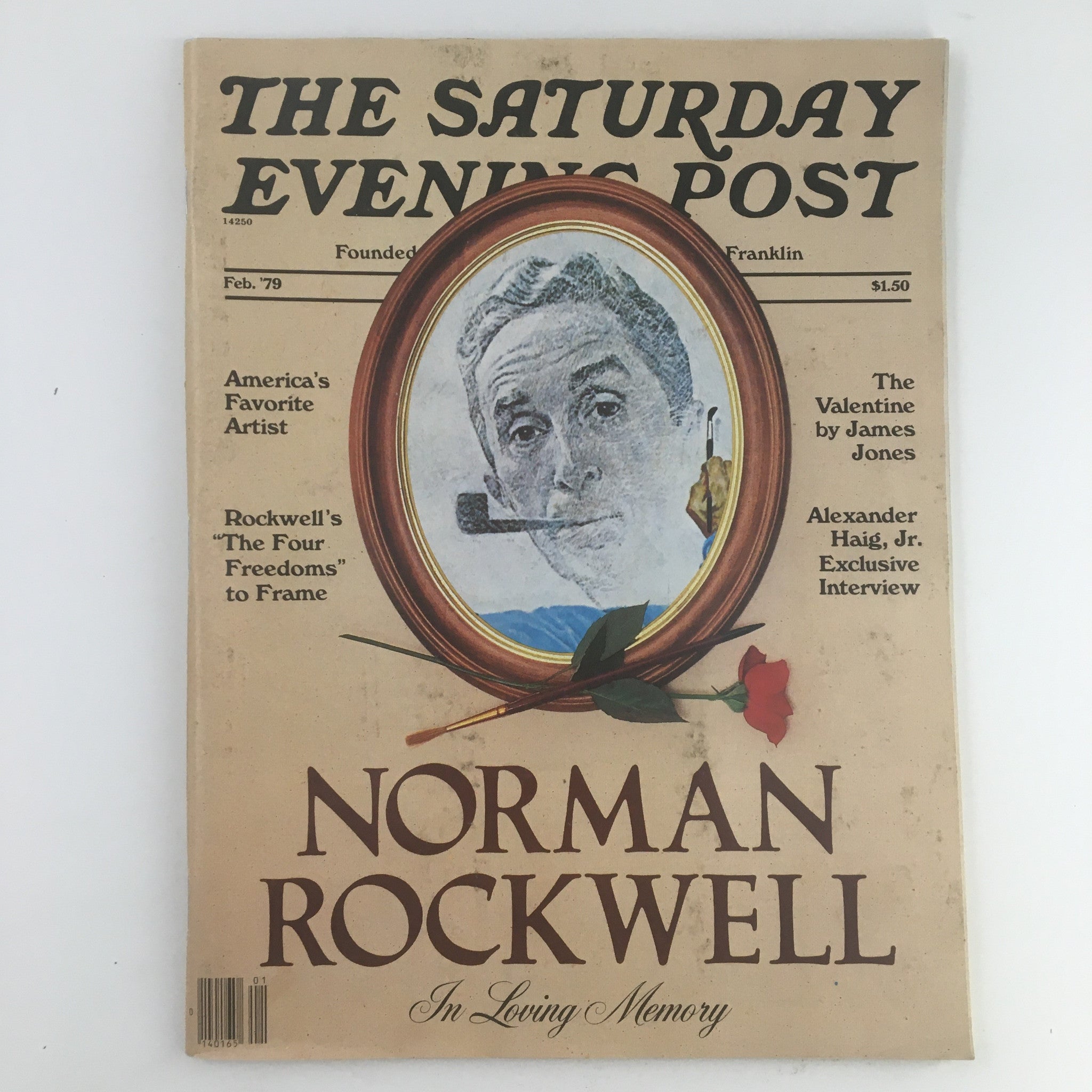 The Saturday Evening Post February 1979 Norman Rockwell Loving Memory No Label