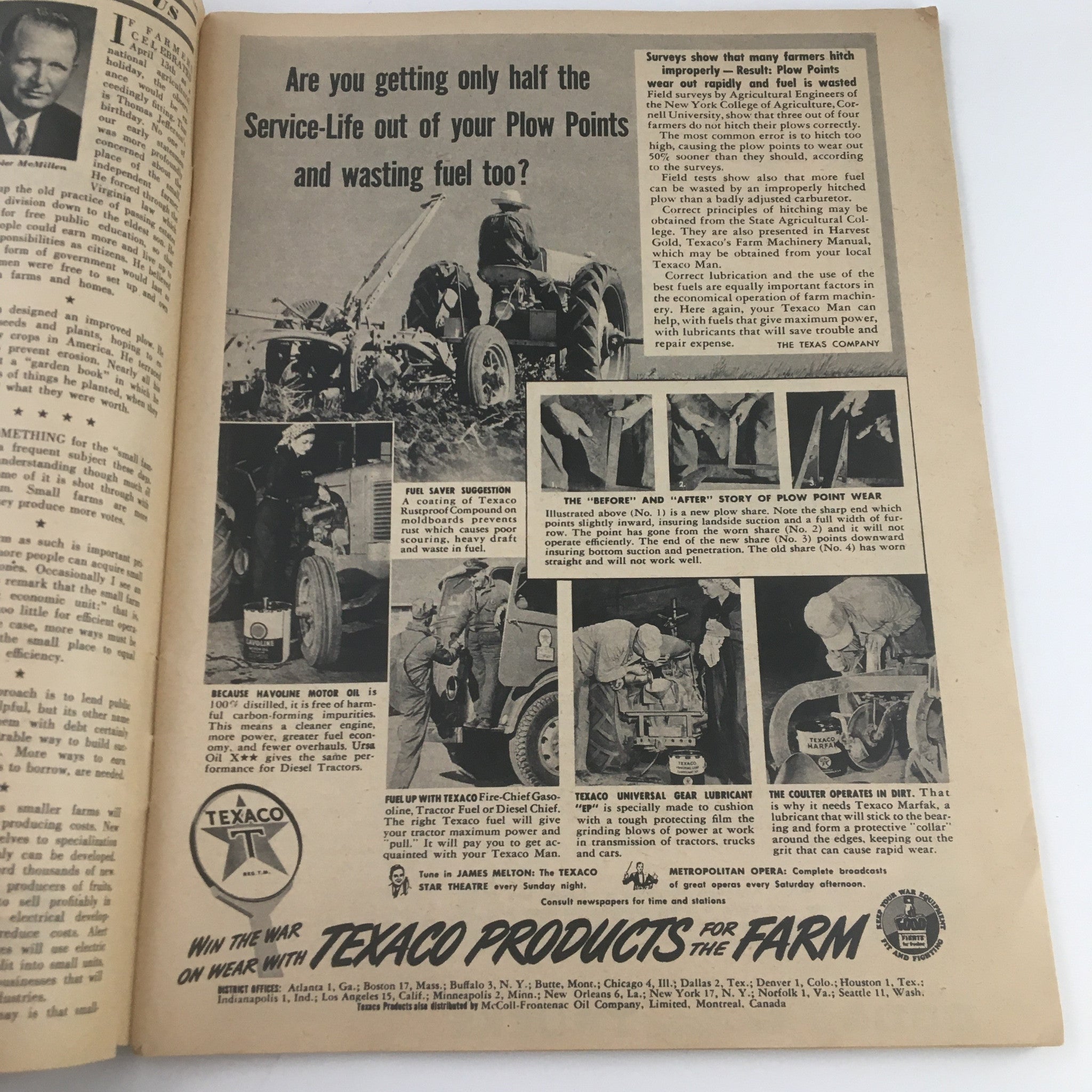 Farm Journal and Farmer's Wife April 1945 Revolutionary Feeding Discovery