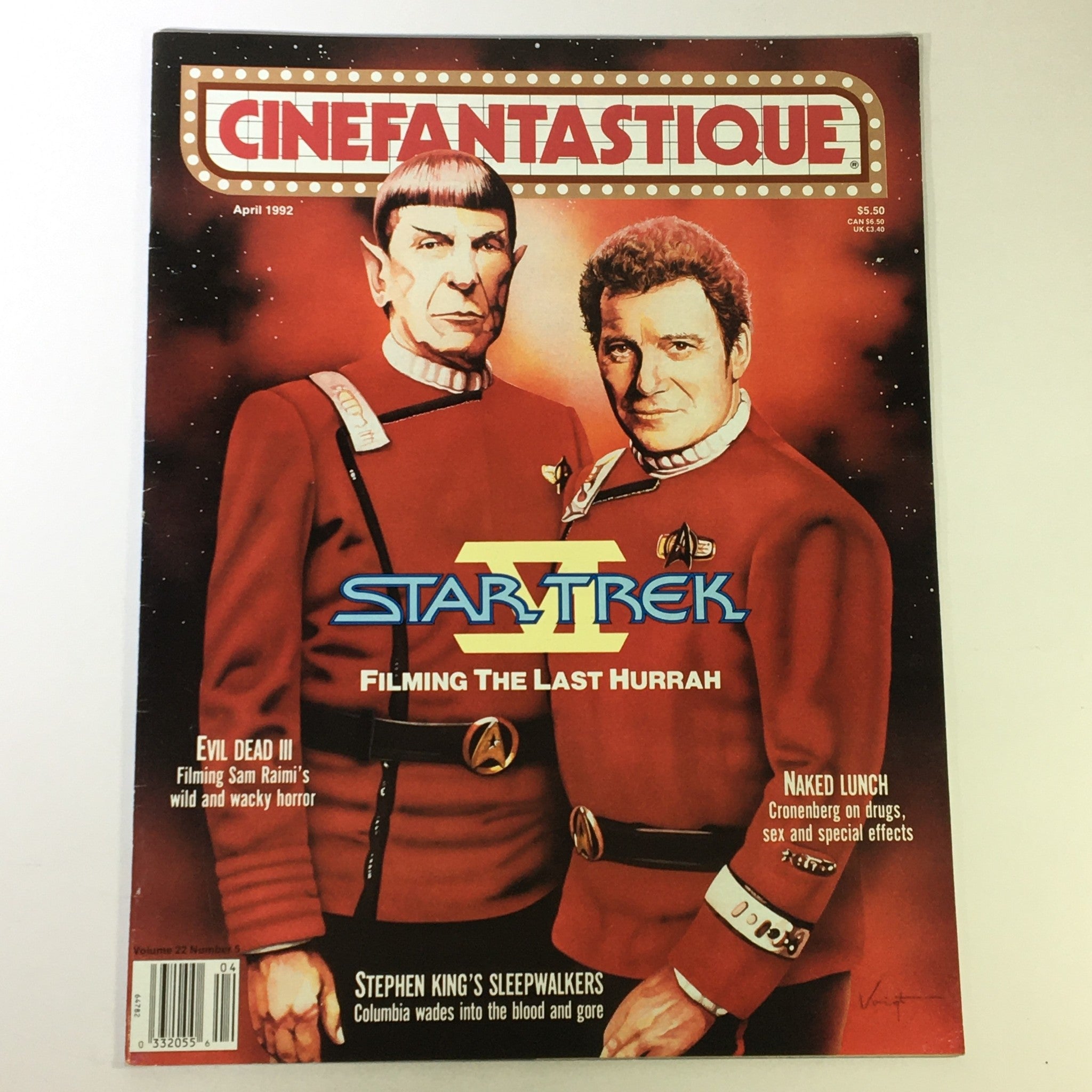 Cinefantastique April 1992 Vol 22 #5 - Star Trek VI / Stephen King's Sleepwalker