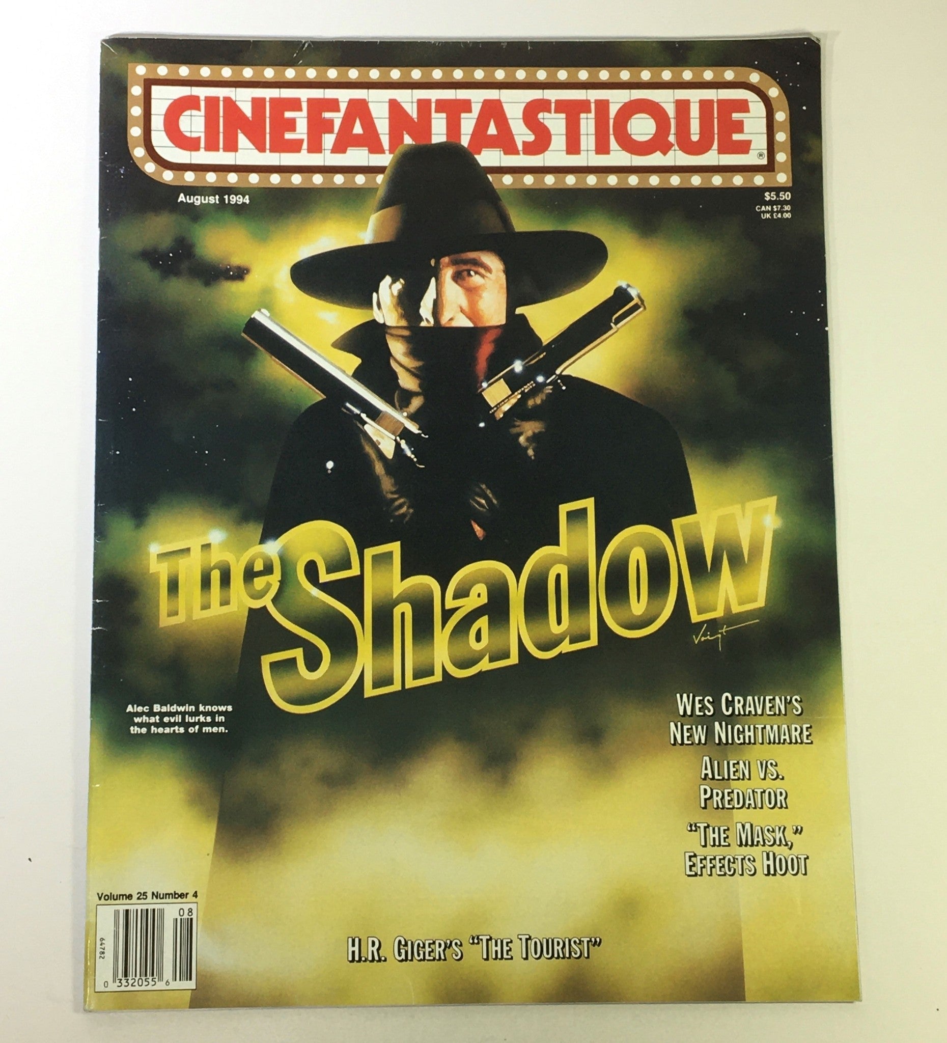 Cinefantastique August 1994 Vol 25 #4 - Alec Baldwin / Wes Craven New Nightmare