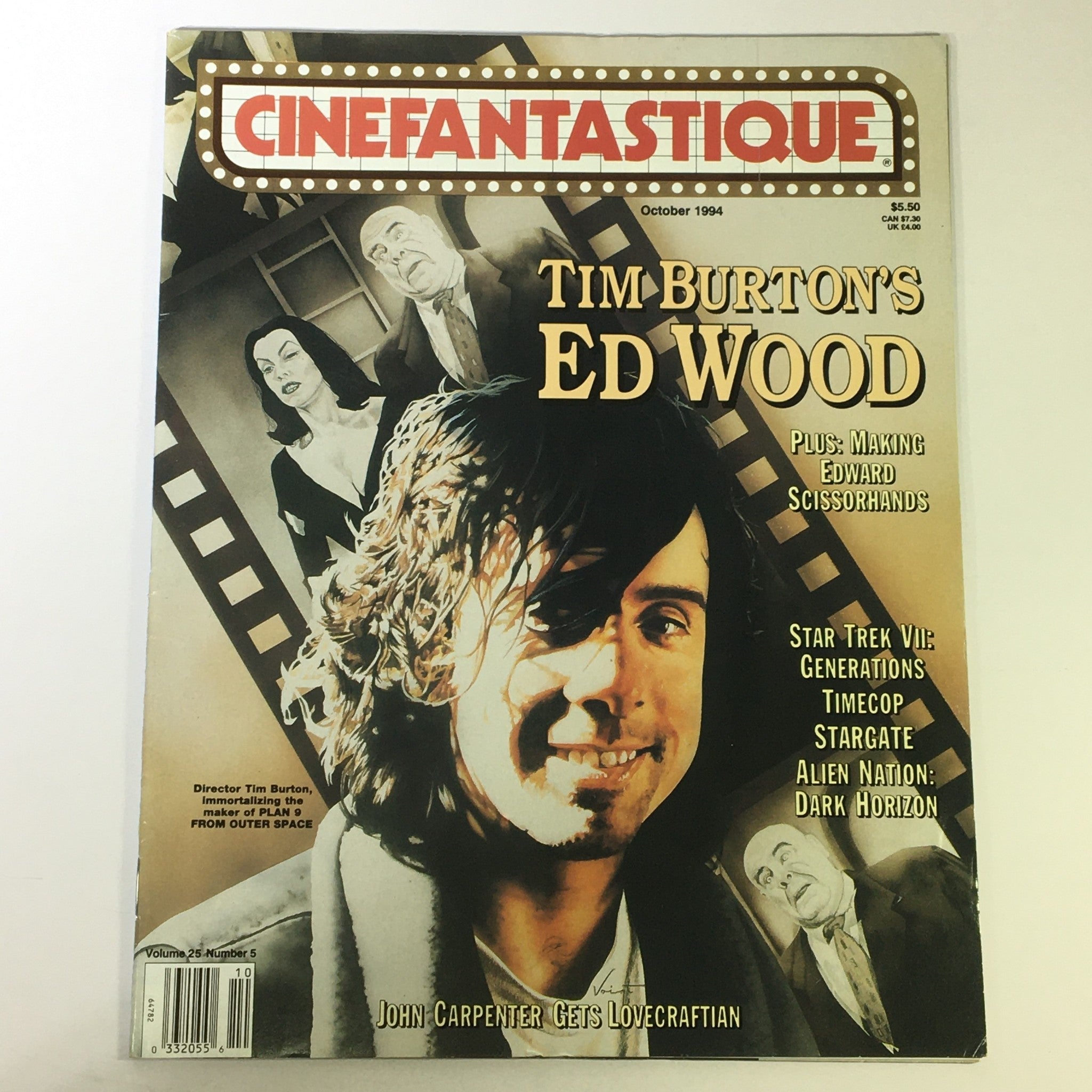 Cinefantastique October 1995 Vol 25 #5 - Tim Burton's Ed Wood / John Carpenter