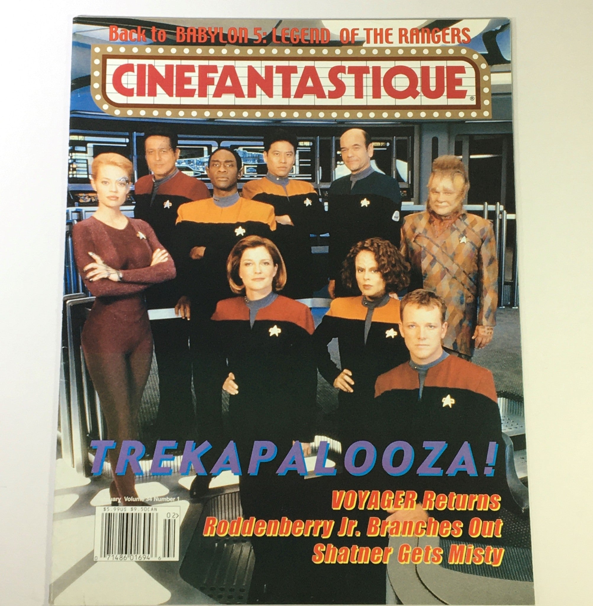 Cinefantastique February 2002 Vol 34 #1 - Trekapalooza / Roddenberry Jr.