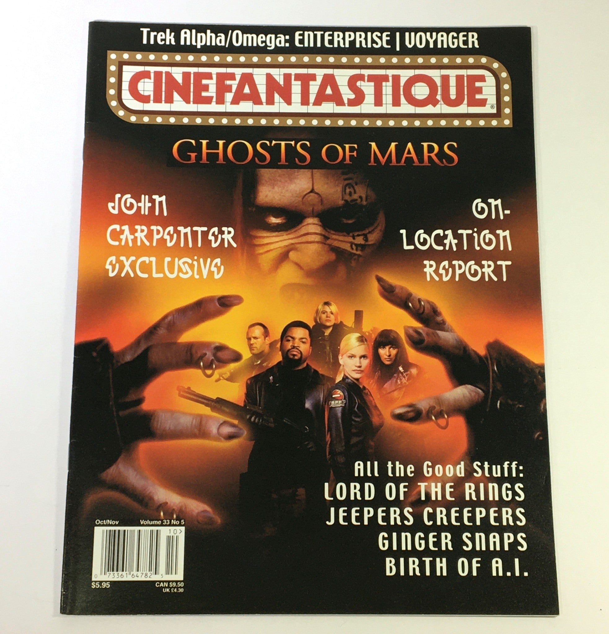 Cinefantastique October November 2001 Vol 33 #5 - John Carpenter's Ghost of Mars