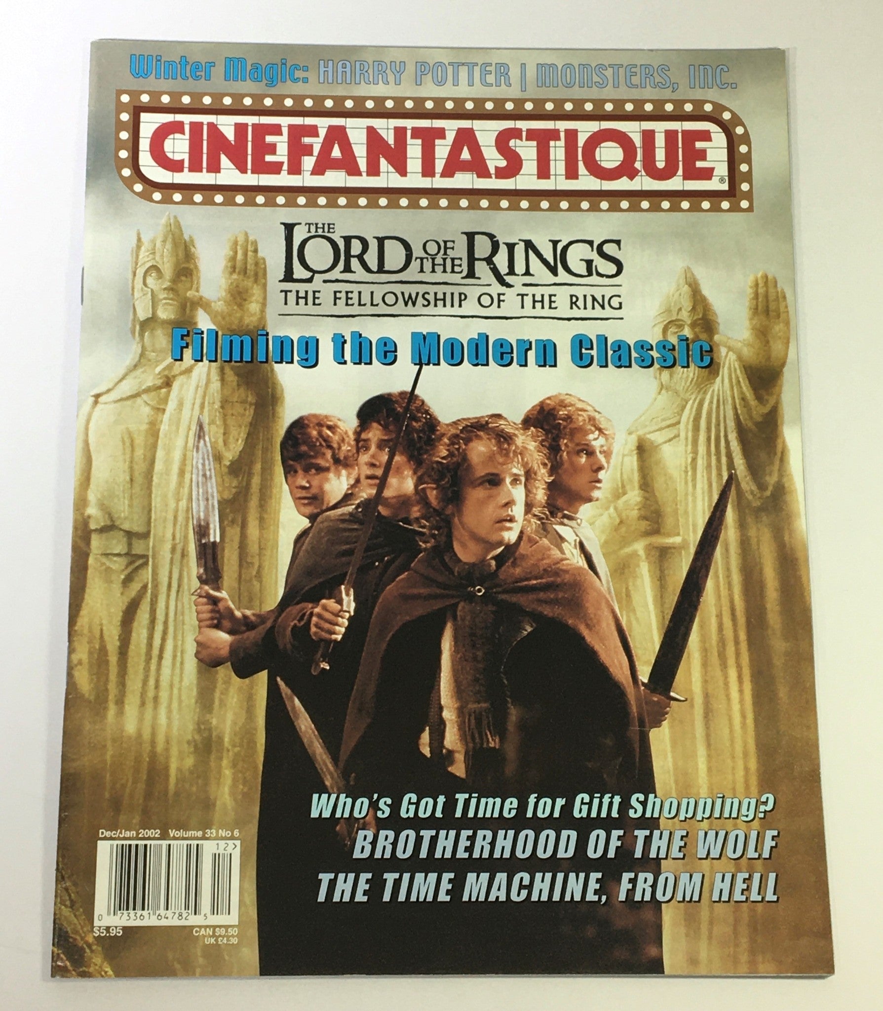 Cinefantastique December January 2002 Vol 33 #6 - Elijah Wood and Sean Astin