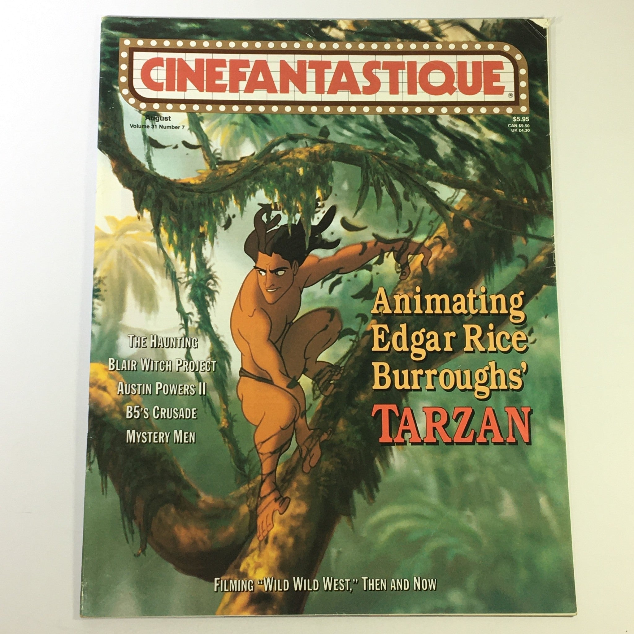 Cinefantastique August 1999 Vol 31 #7 - Animating Edgar Rice Burrough's Tarzan