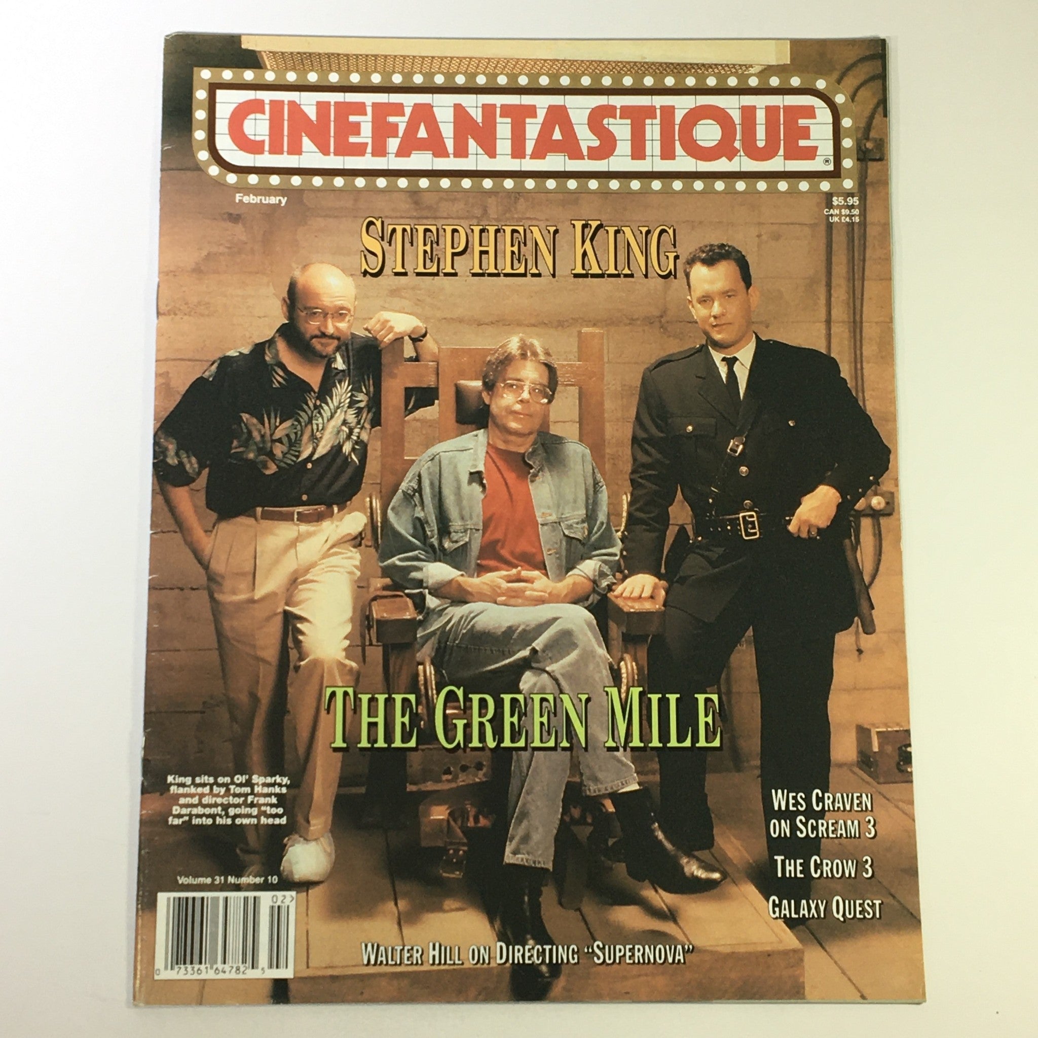 Cinefantastique February 2000 Vol 31 #10 - Stephen King Tom Hanks & Tom Darabont