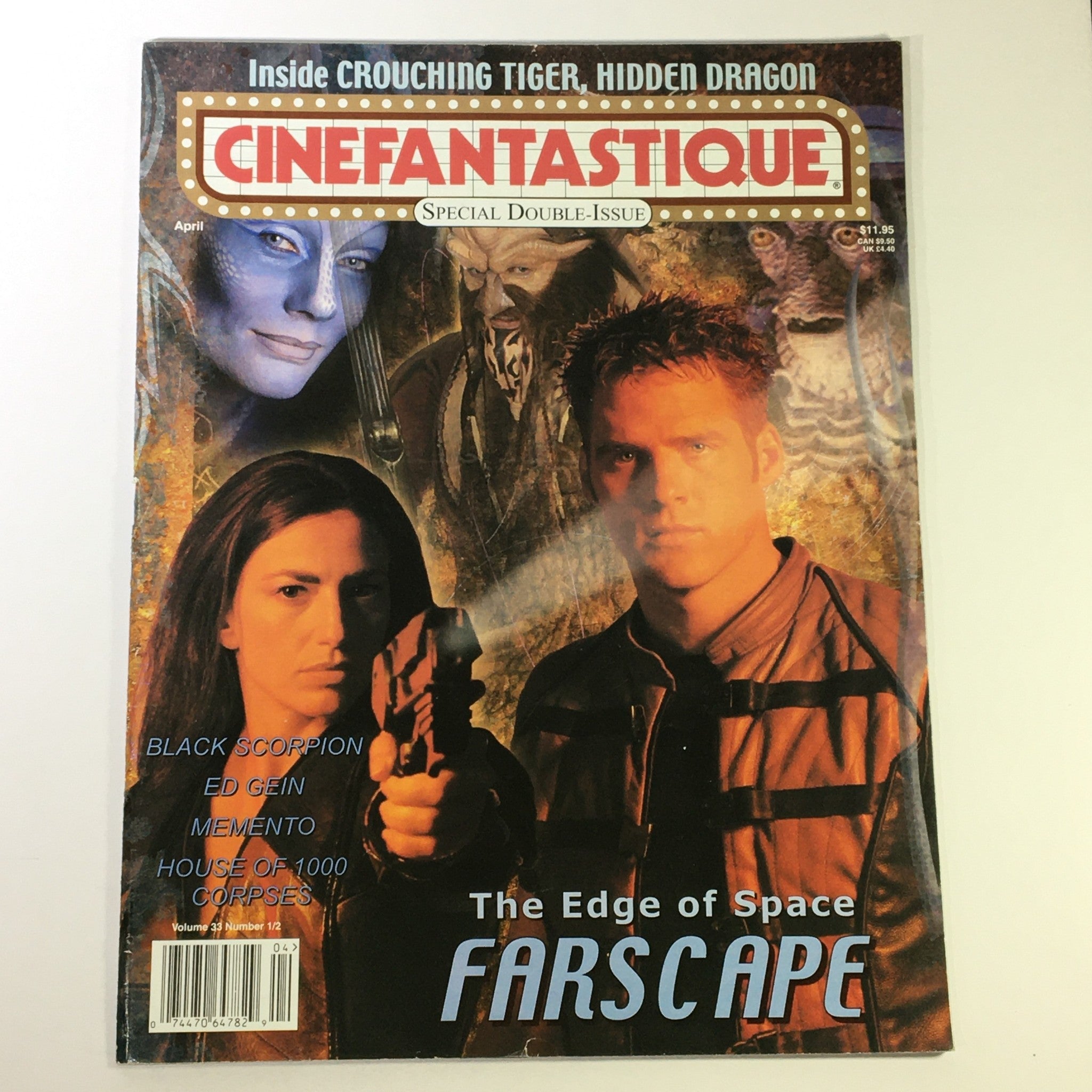 Cinefantastique April 2001 Vol 33 #1 #2 - Black Scorpion / Ed Gein / Memento