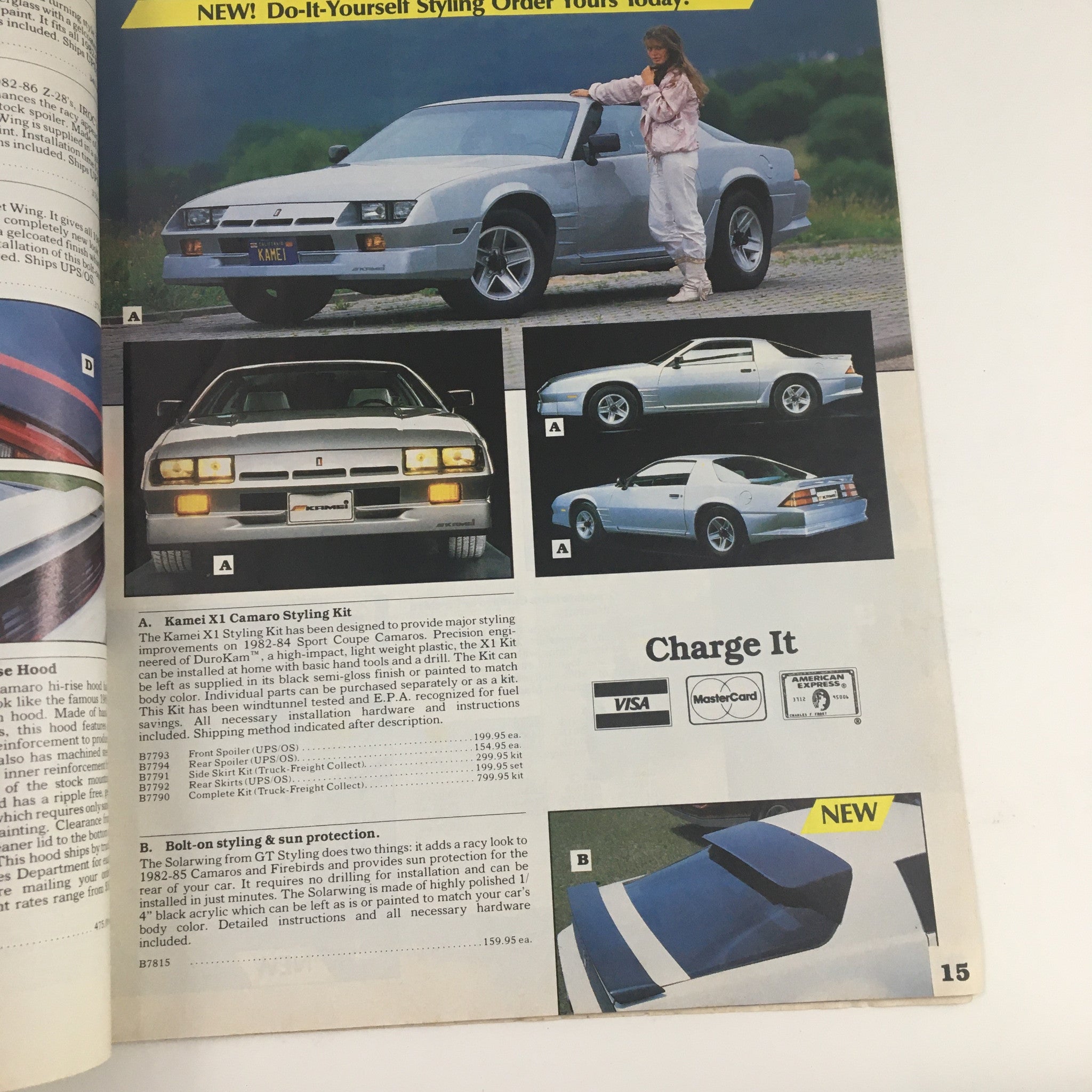 1986 Eckler's Motoring Accessories Camaros & Firebirds Fall Winter Catalog