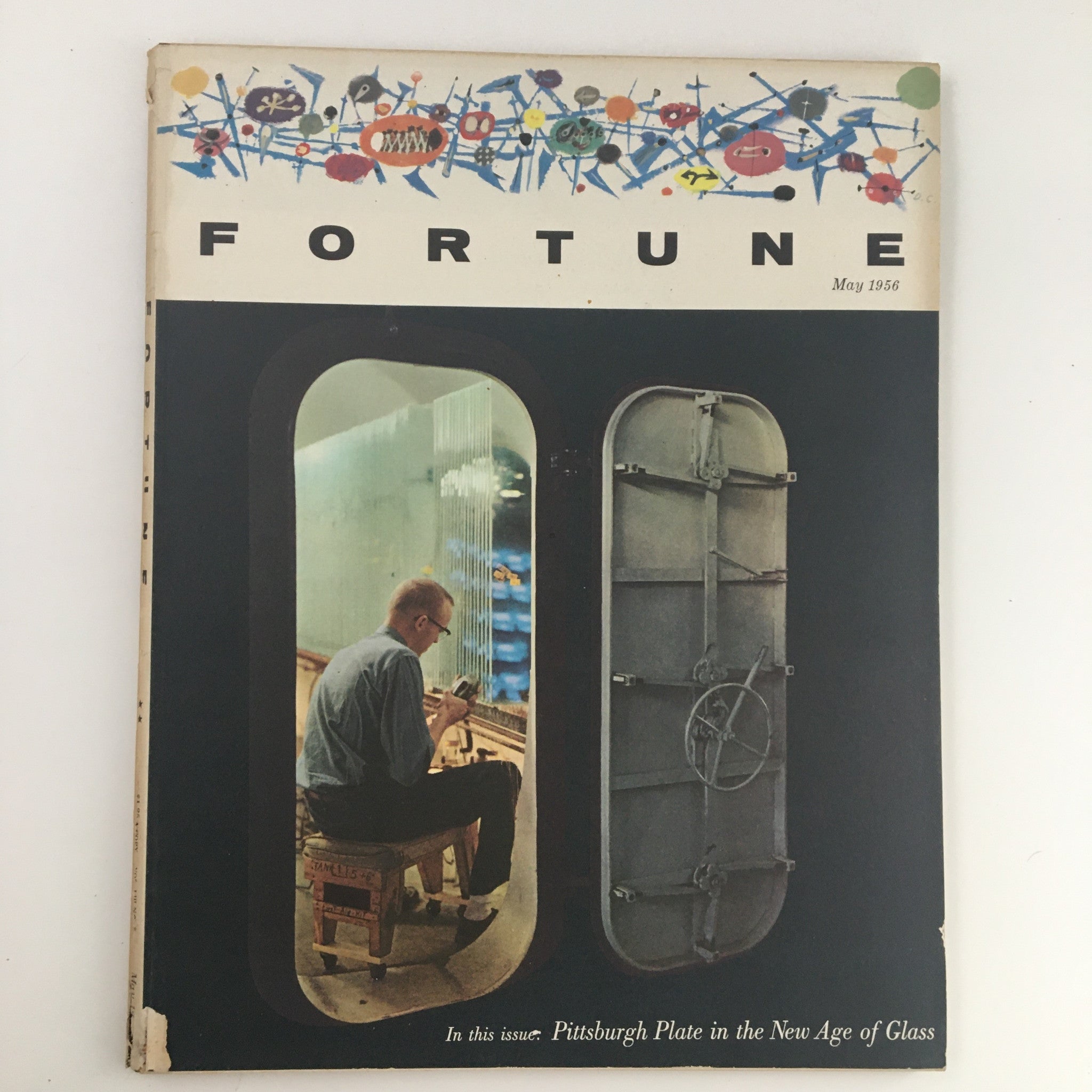 Fortune Magazine May 1956 Pittsburgh Plate in the New Age of Glass No Label