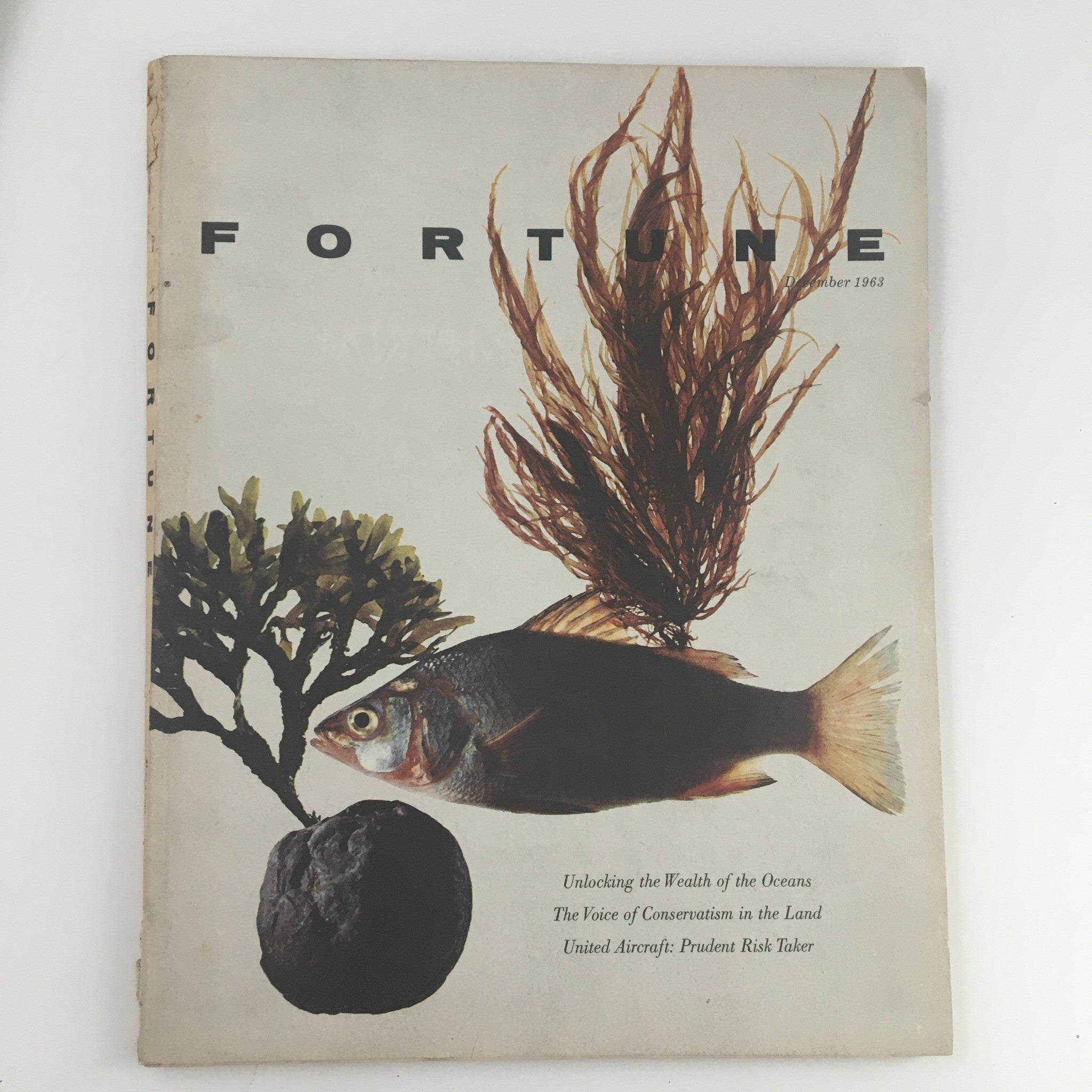 Fortune Magazine December 1963 Unlocking the Wealth of the Oceans No Label