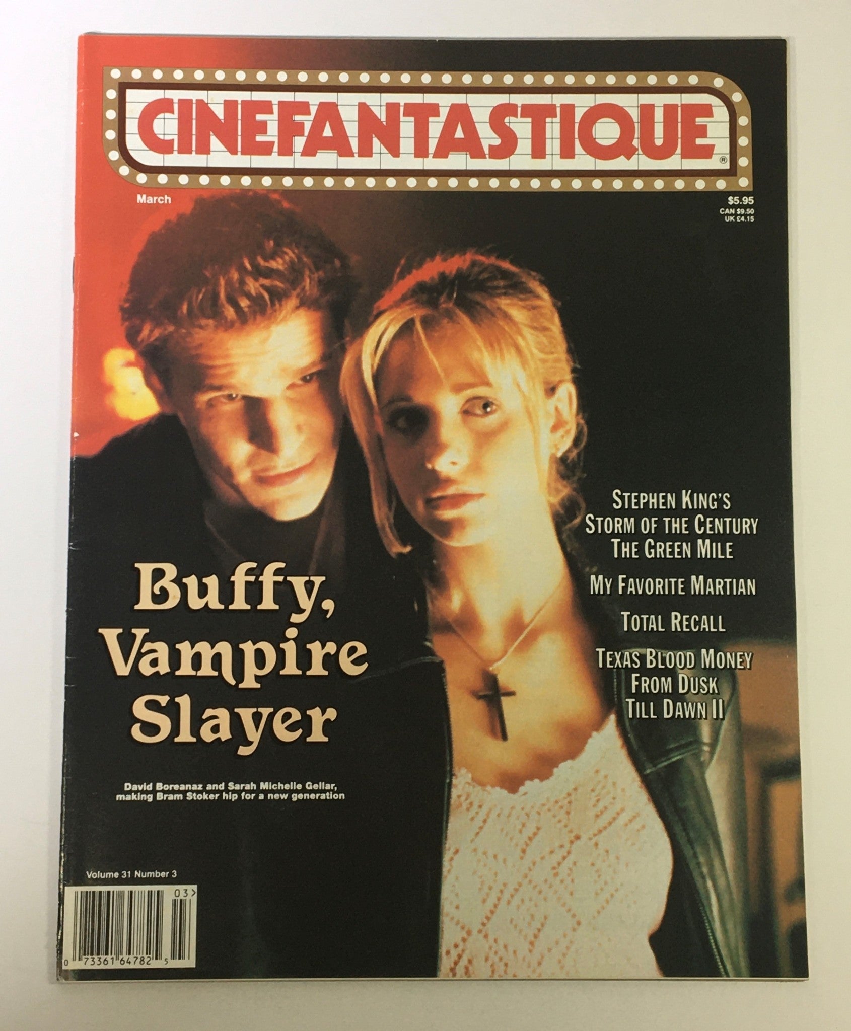 Cinefantastique March 1999 Vol 31 #3 - David Boreanaz & Sarah Michelle Gellar