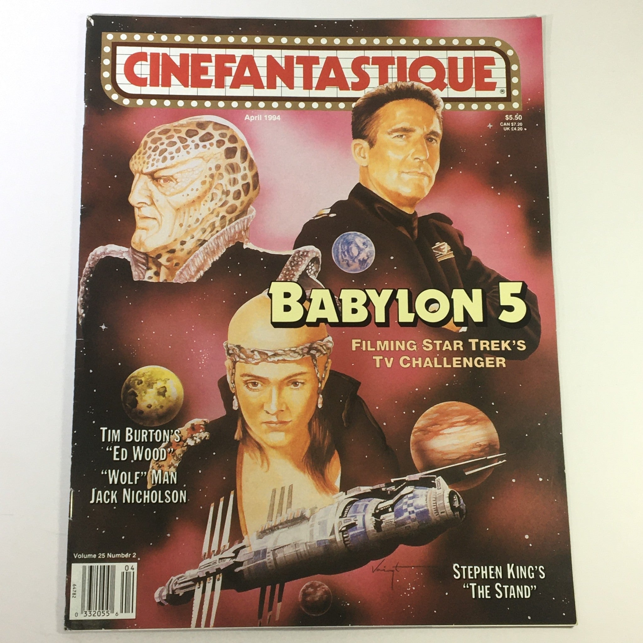 Cinefantastique April 1994 Vol 25 #2 - Ed Wood / Wolf Man Jack Nicholson