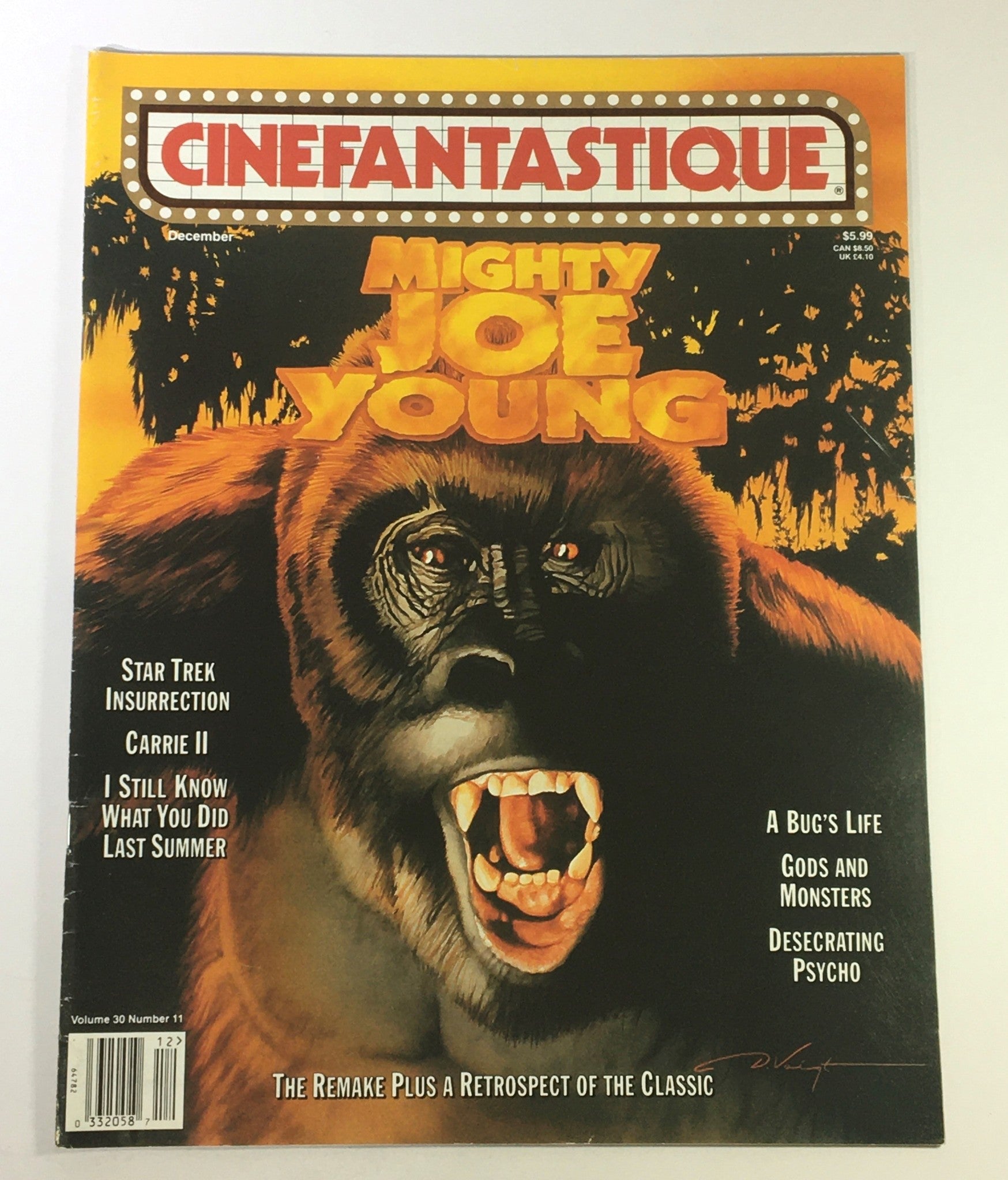 Cinefantastique December 1998 Vol 30 #11 - Mighty Joe Young / Gods and Monsters