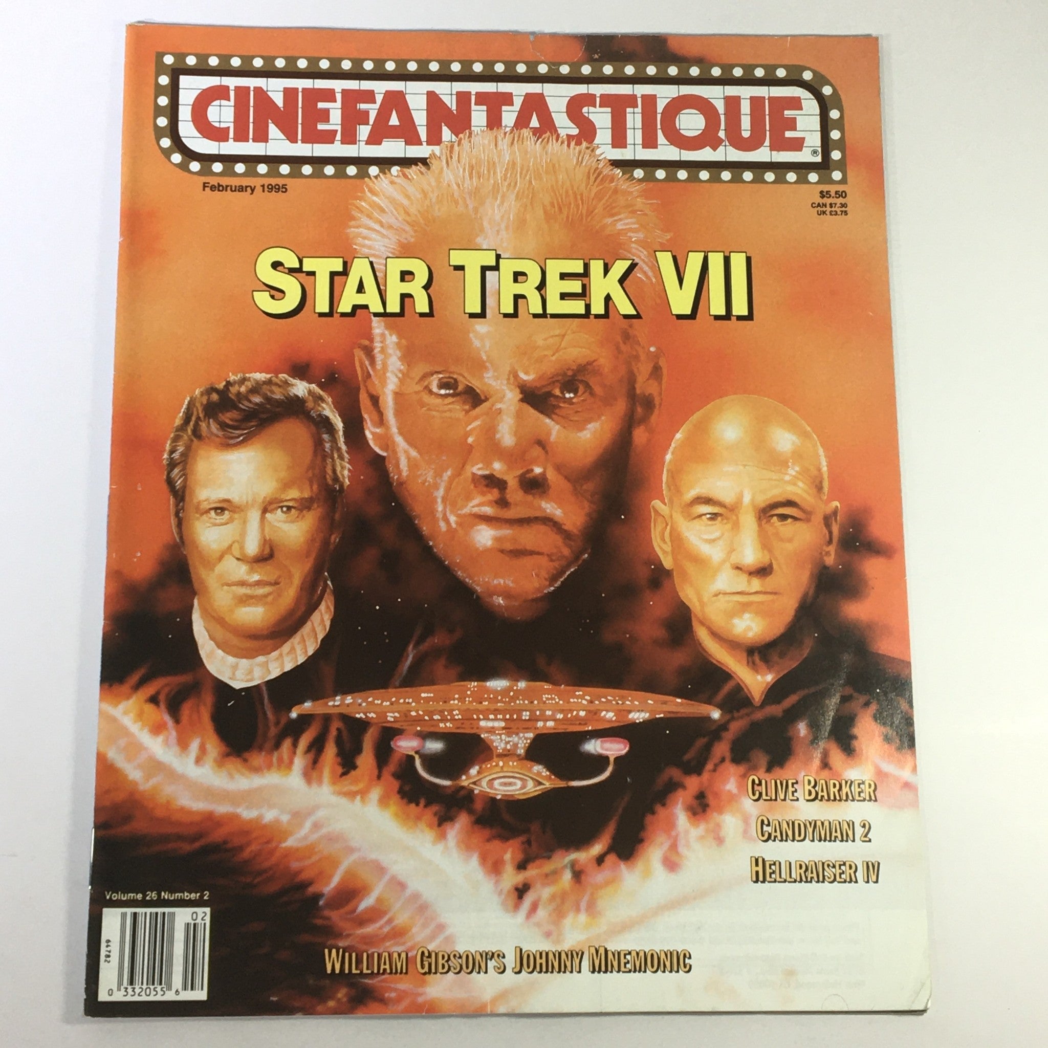 Cinefantastique February 1995 Vol 26 #2 - Patrick Stewart / Clive Barker