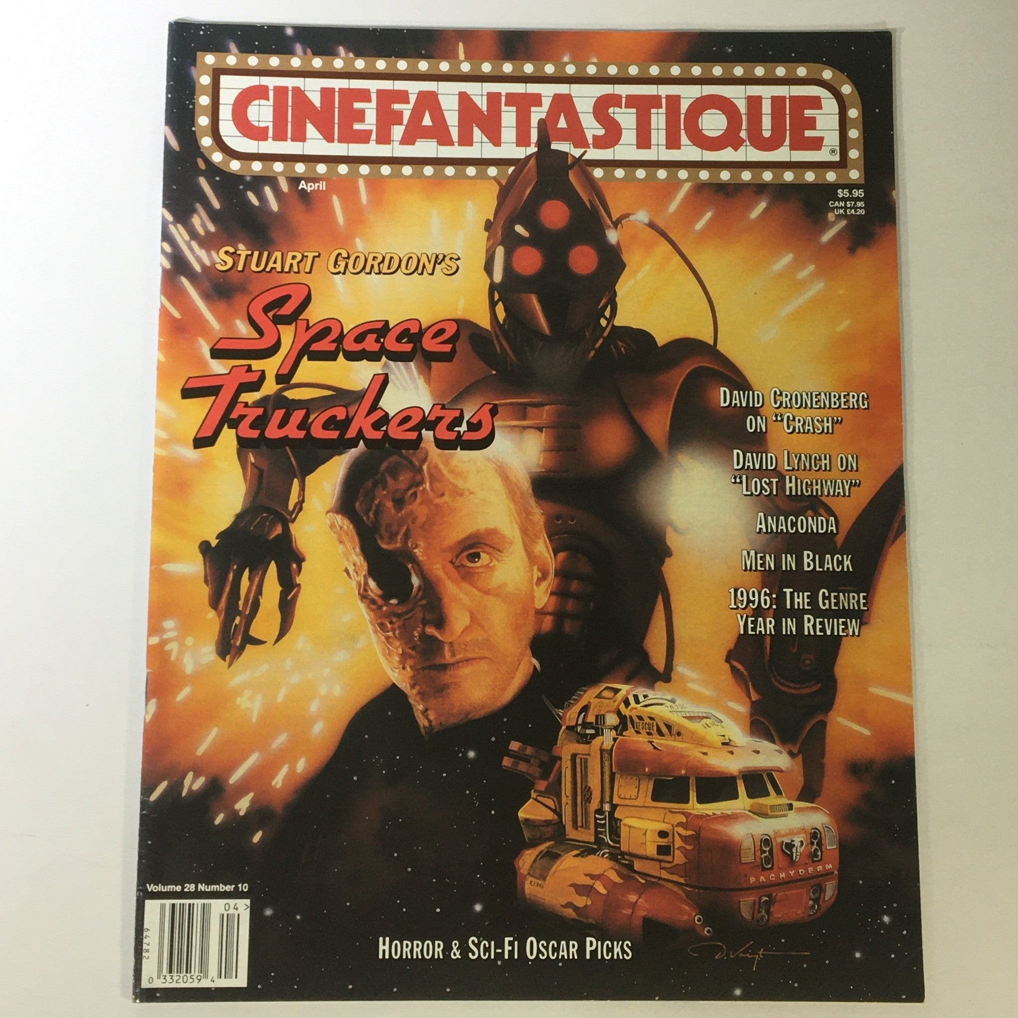 Cinefantastique April 1997 Vol 28 #10 - David Cronenberg on Crash / David Lynch